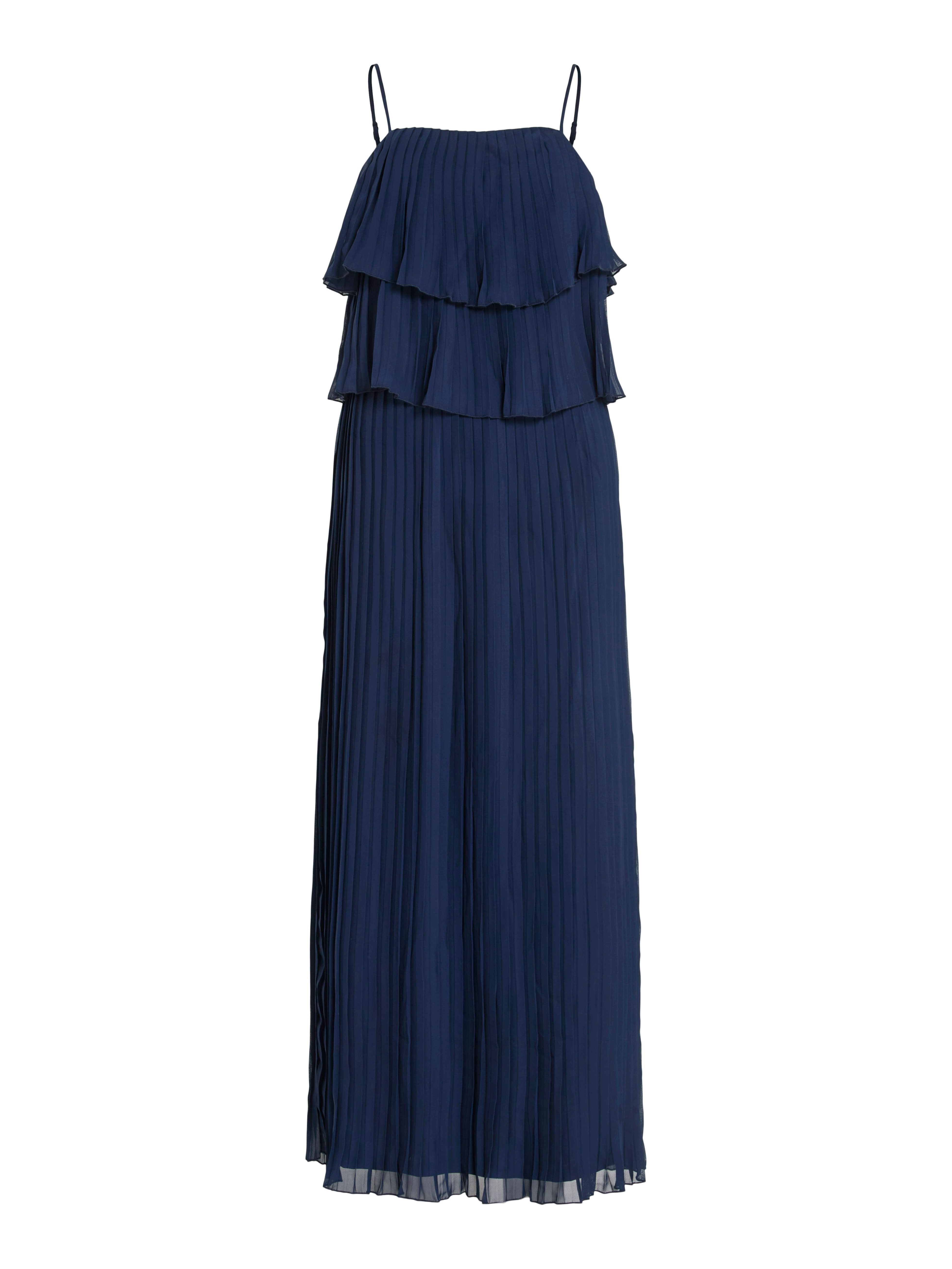 Vila Jurk met bandjes VICHIFFON SINGLET PLEATS DRESS - NOOS