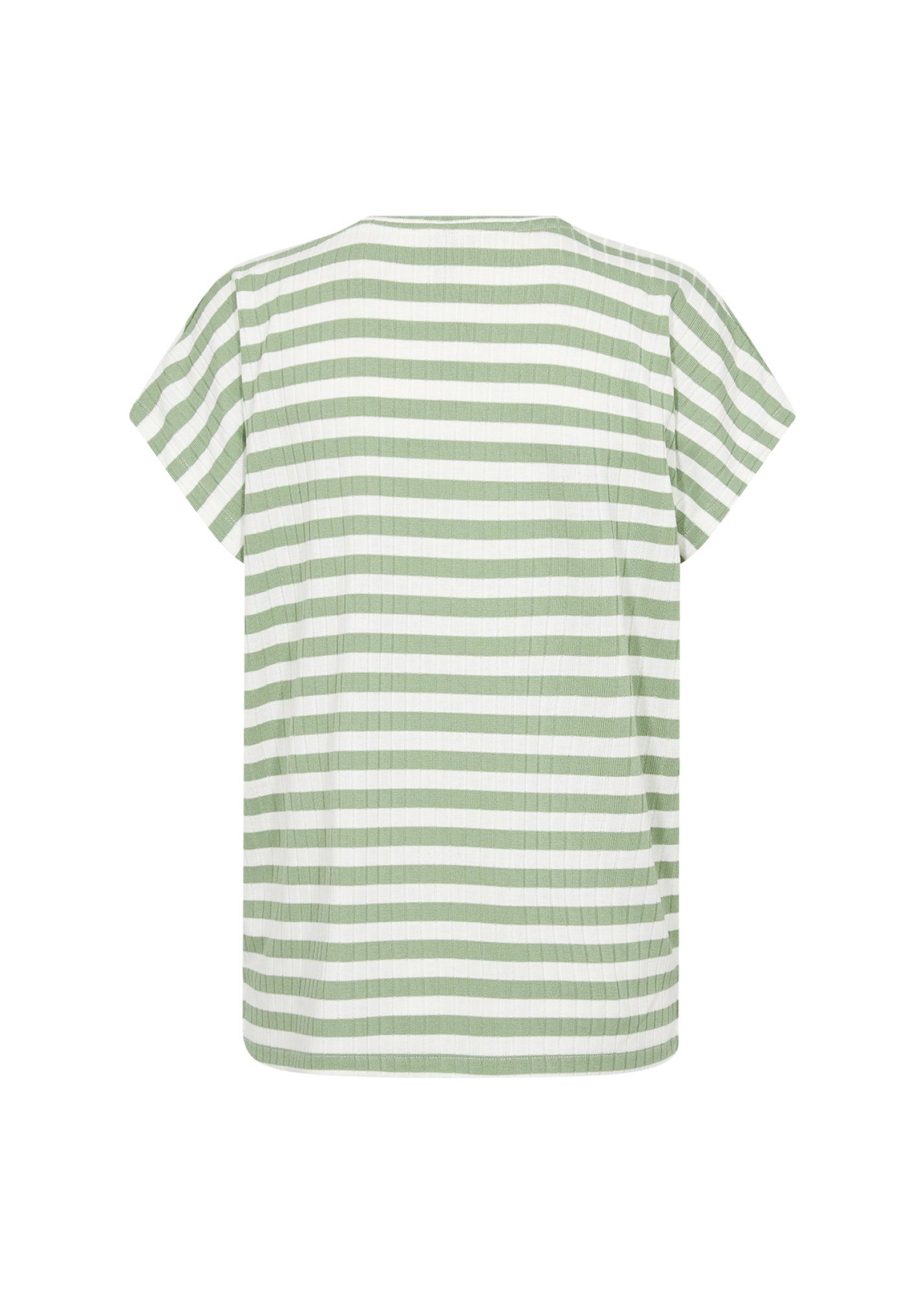 soyaconcept Shirt met korte mouwen SC-KAIZA 3 T-shirt, basic met V-hals en streeplook