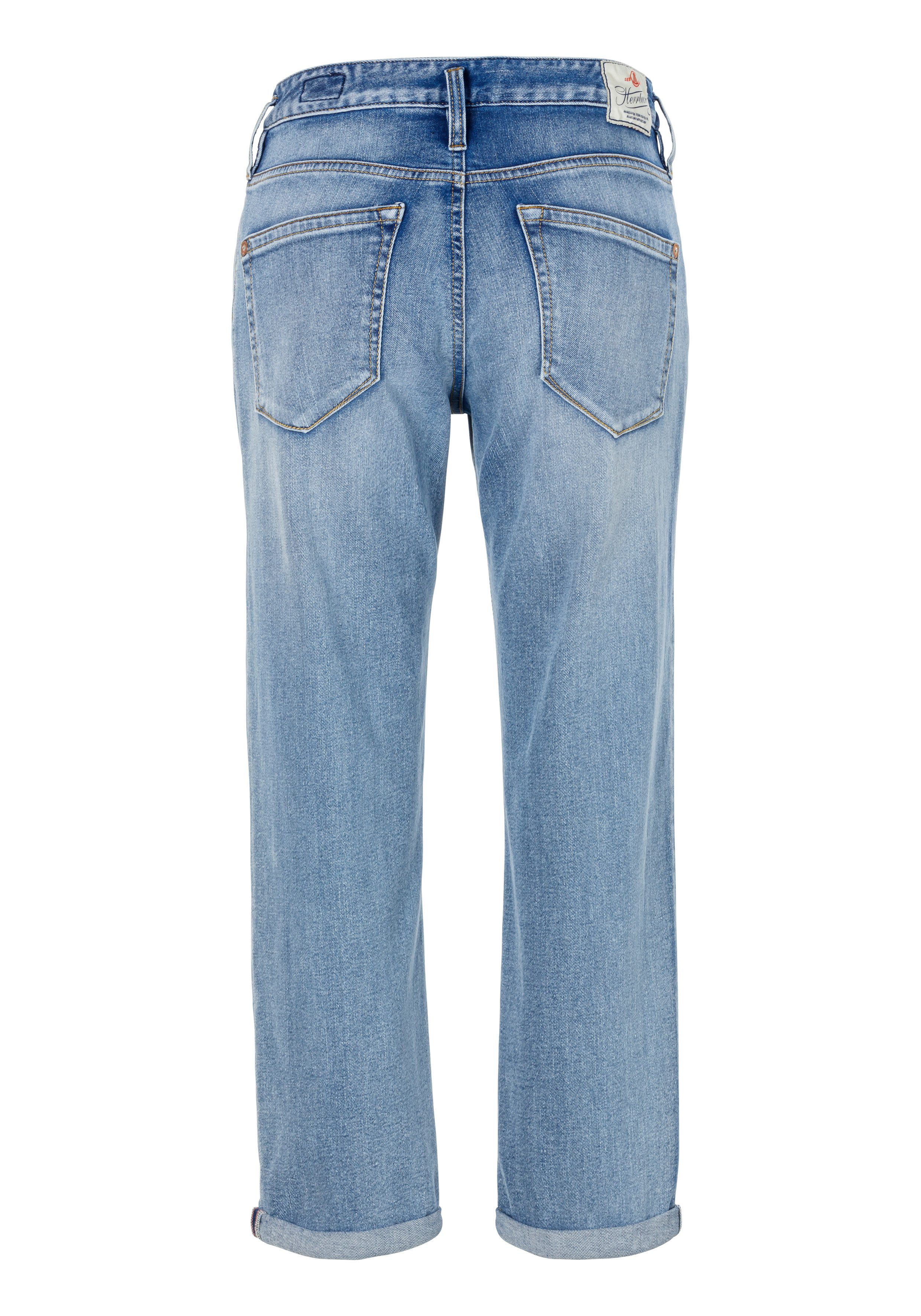 Herrlicher 7/8 jeans Shyra Tap Recycled Denim met figuurnaden aan de voorkant