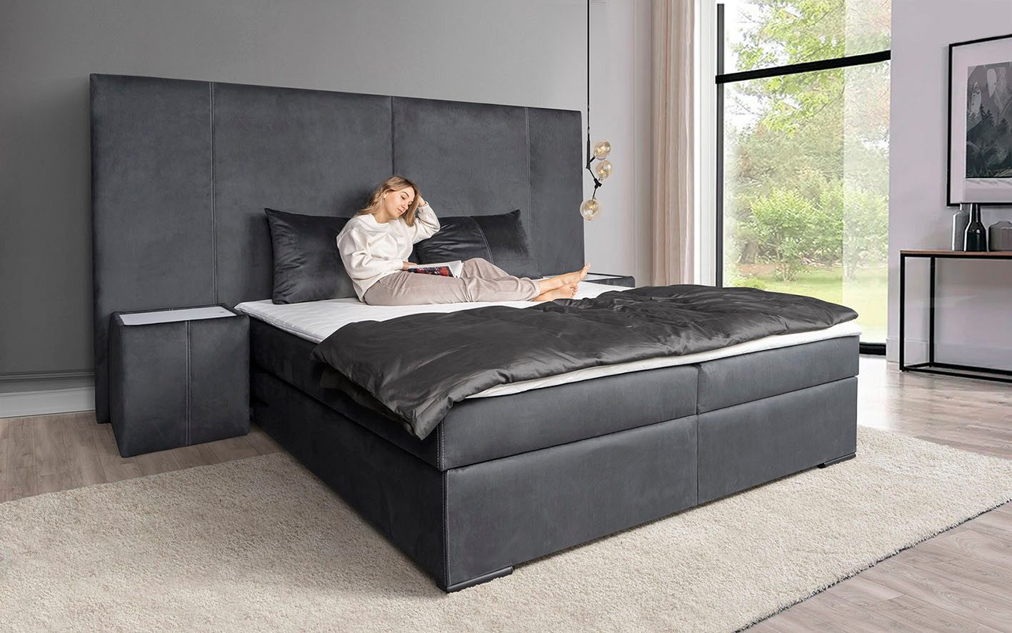 COLLECTION AB Boxspring 30 jaar jubileum model BIG incl. topmatras & bedkist, naar keuze h2,h3,h4