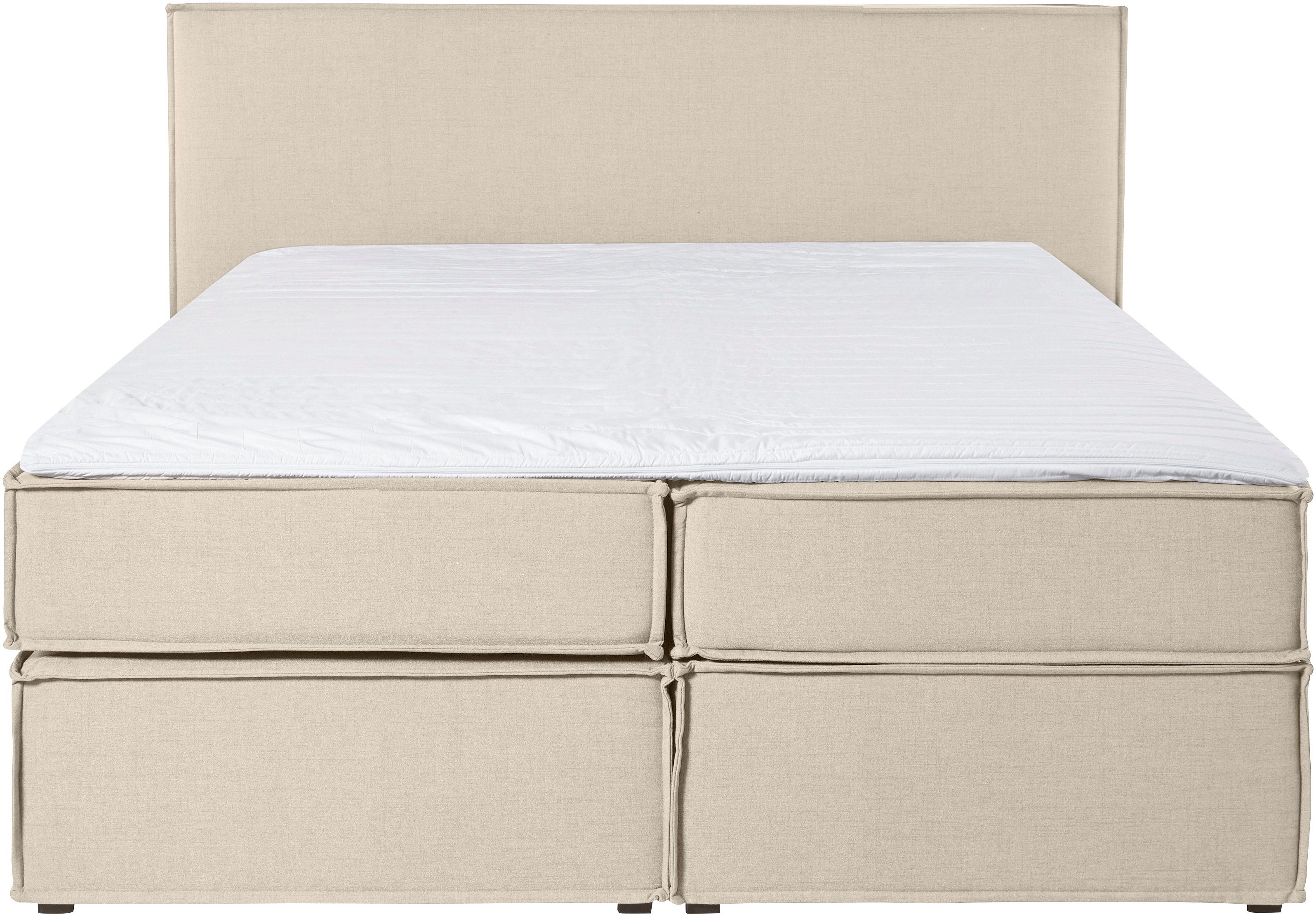 LeGer Home by Lena Gercke Boxspring Yuma incl. topmatras, in 4 breedten, 3 matrassoorten en elk 2 hardheden