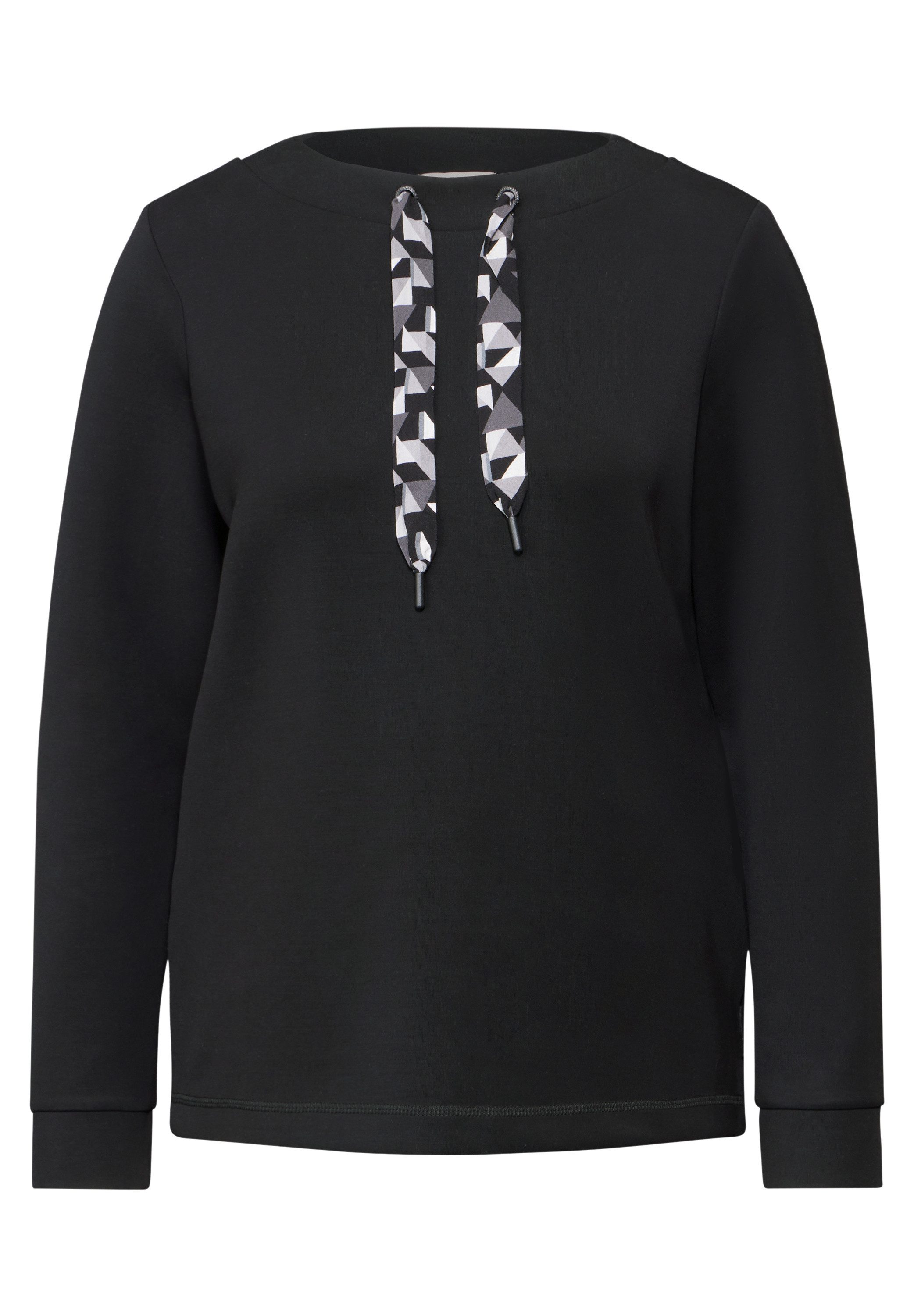 Cecil Sweatshirt met rijgkoord bij de kraag