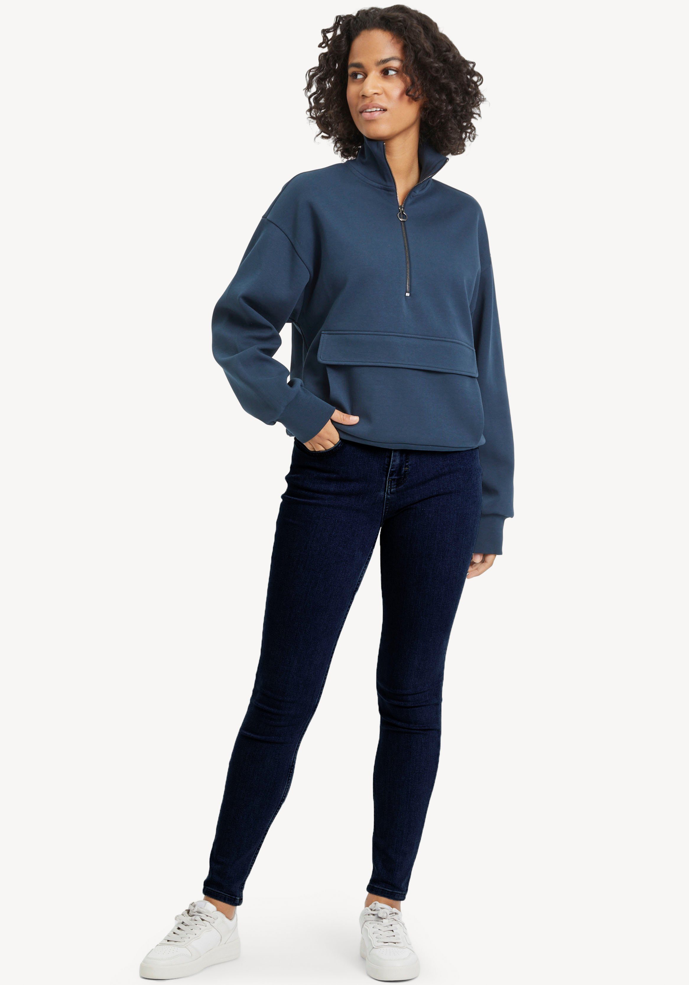 Tamaris Slim fit jeans met logo-badge - nieuwe collectie