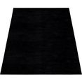 paco home vloerkleed soft 380 heerlijk zacht vloerkleed - bijzonder zacht, unikleuren, ideaal in de woonkamer  slaapkamer zwart