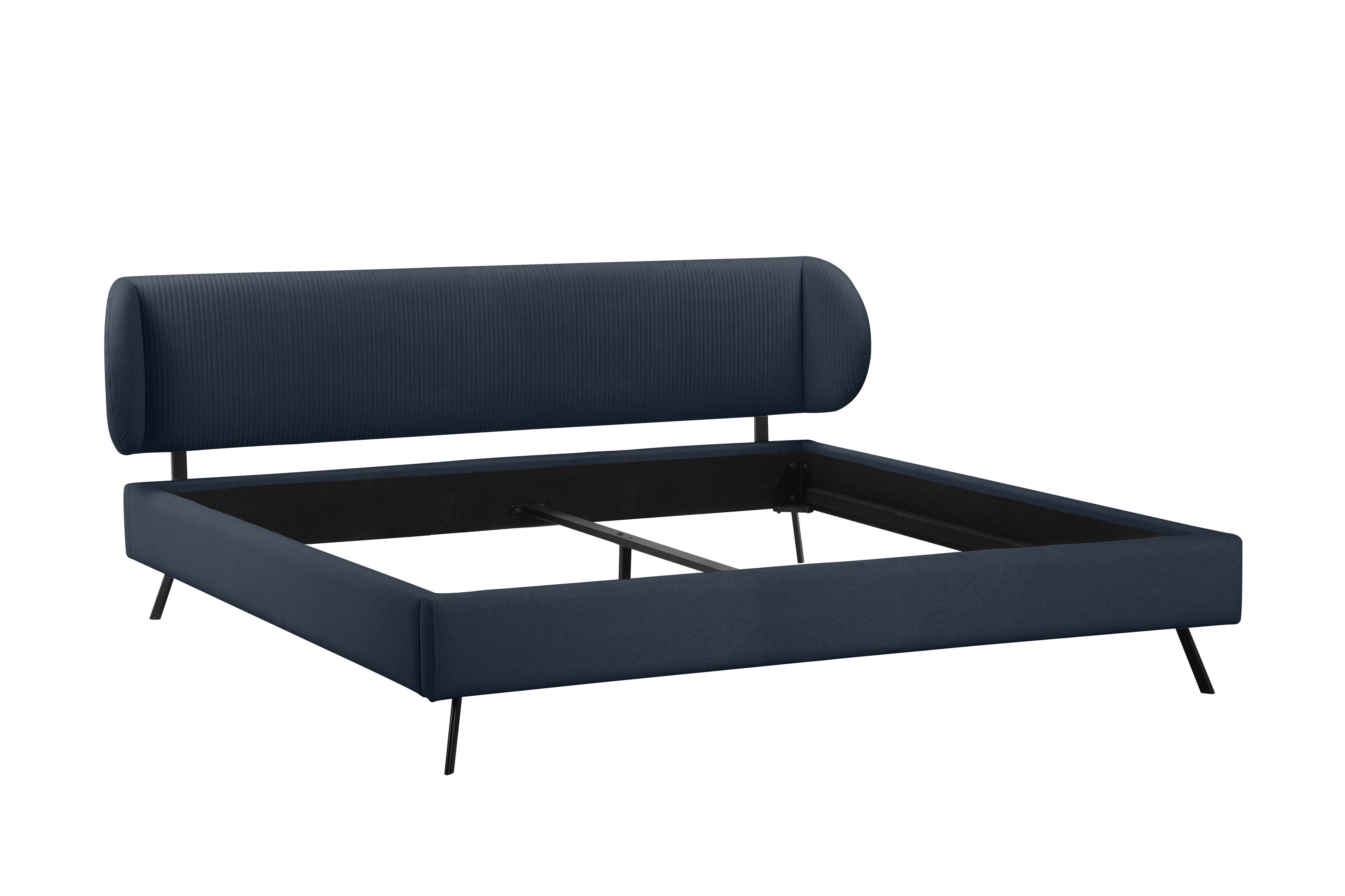 Guido Maria Kretschmer Home&Living Gestoffeerd bed Swantje in 3 breedten en 4 kleuren bedden blauw
