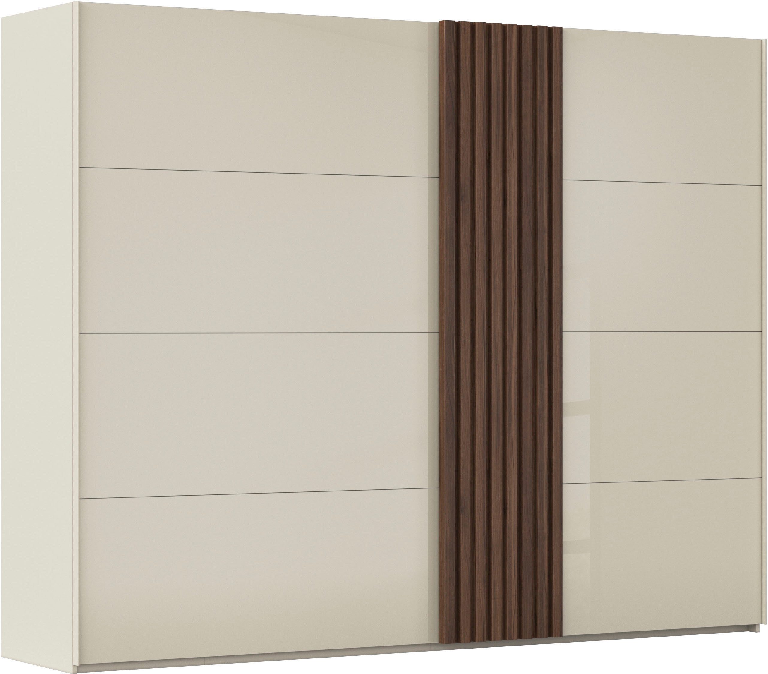 rauch Schuifdeurkast Kledingkast kast garderobe linnenkast TEGIO met hoogwaardige houtdecoratie en glazen front made in germany zweefdeurkasten maat