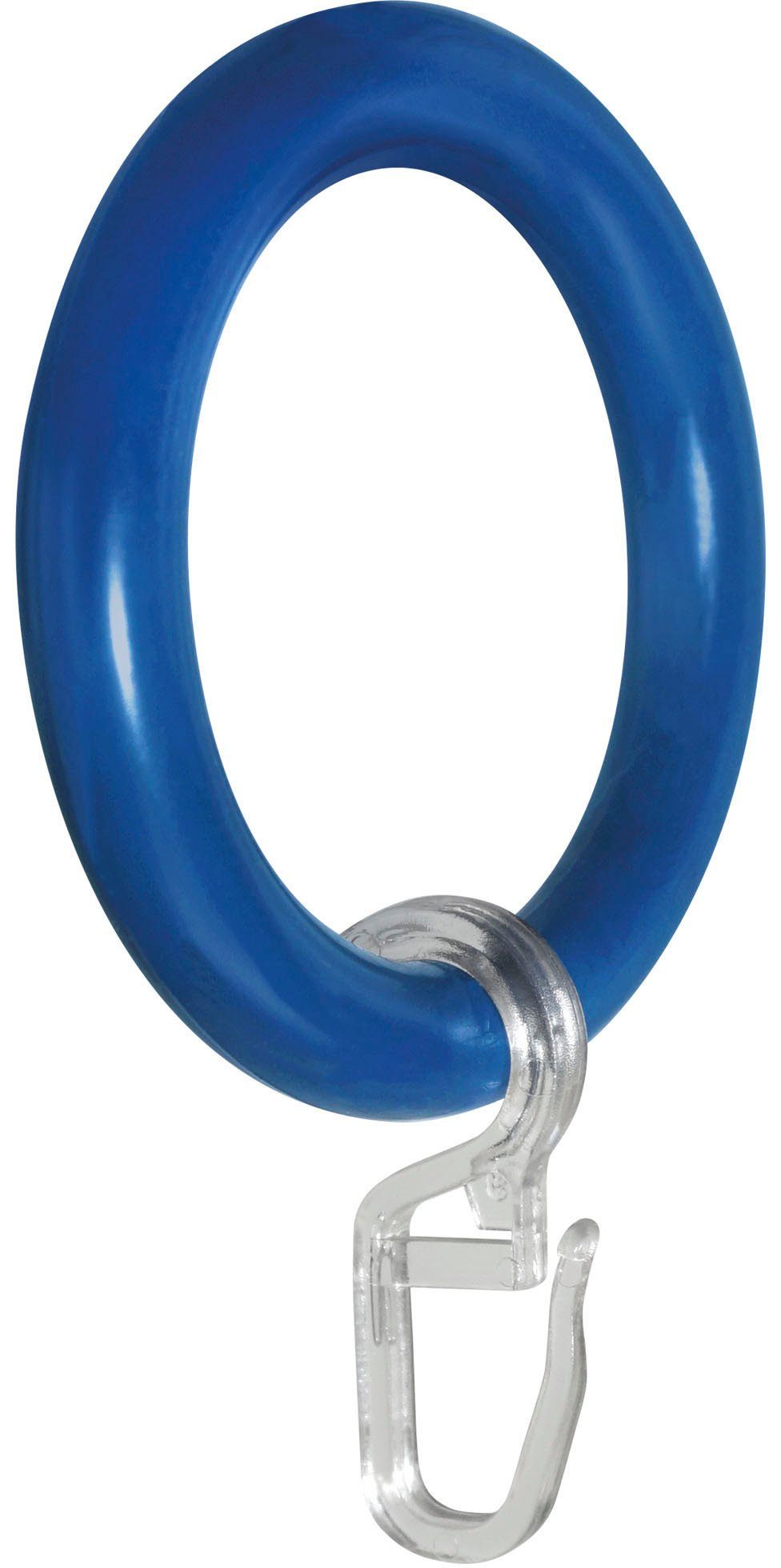 GARESA Gordijnring Kunststof ring met haak voor diameters tot 28 mm, eenvoudige montage (20 stuks)
