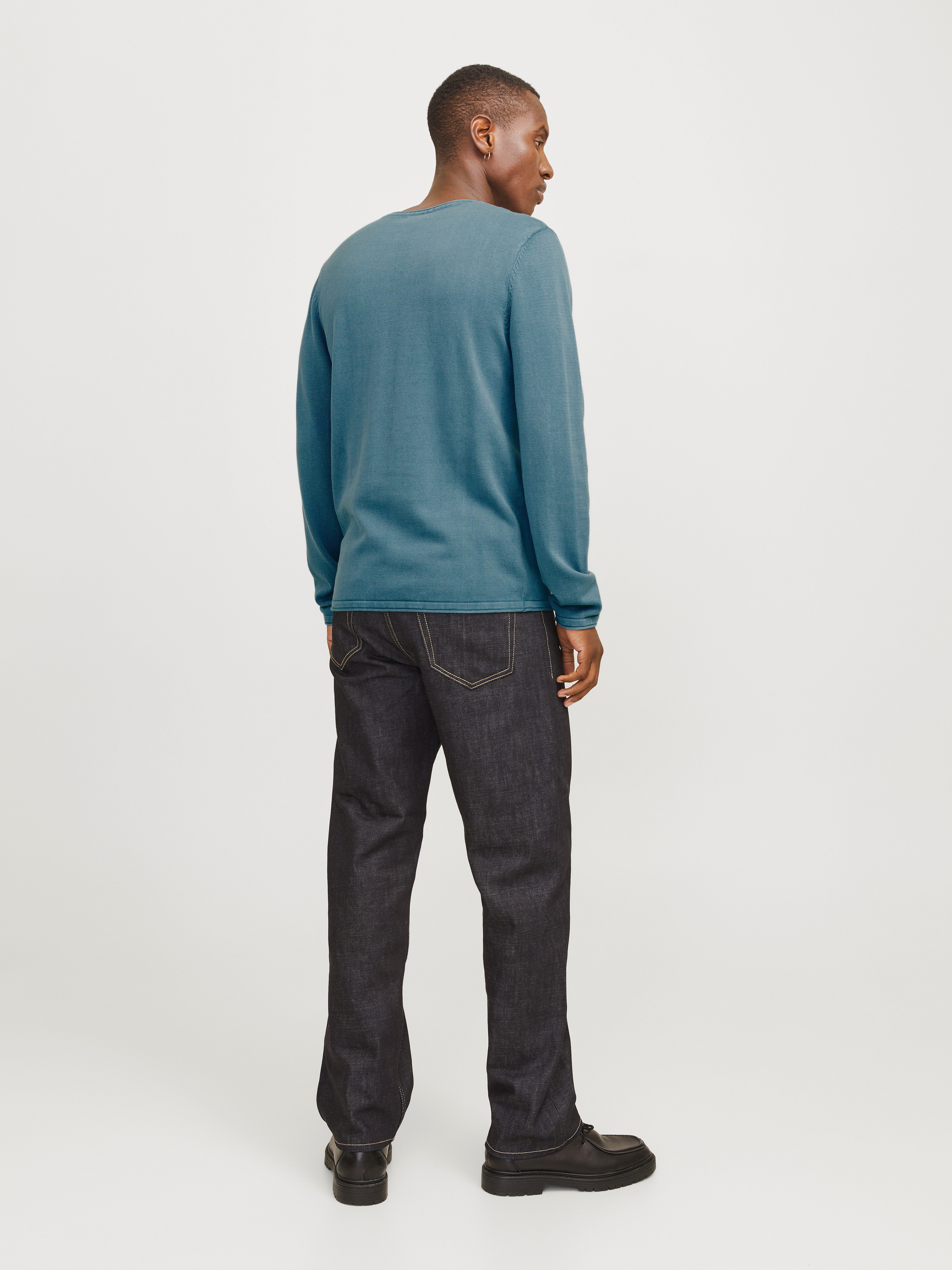 Jack & Jones Gebreide trui JJELEO KNIT CREW NECK NOOS