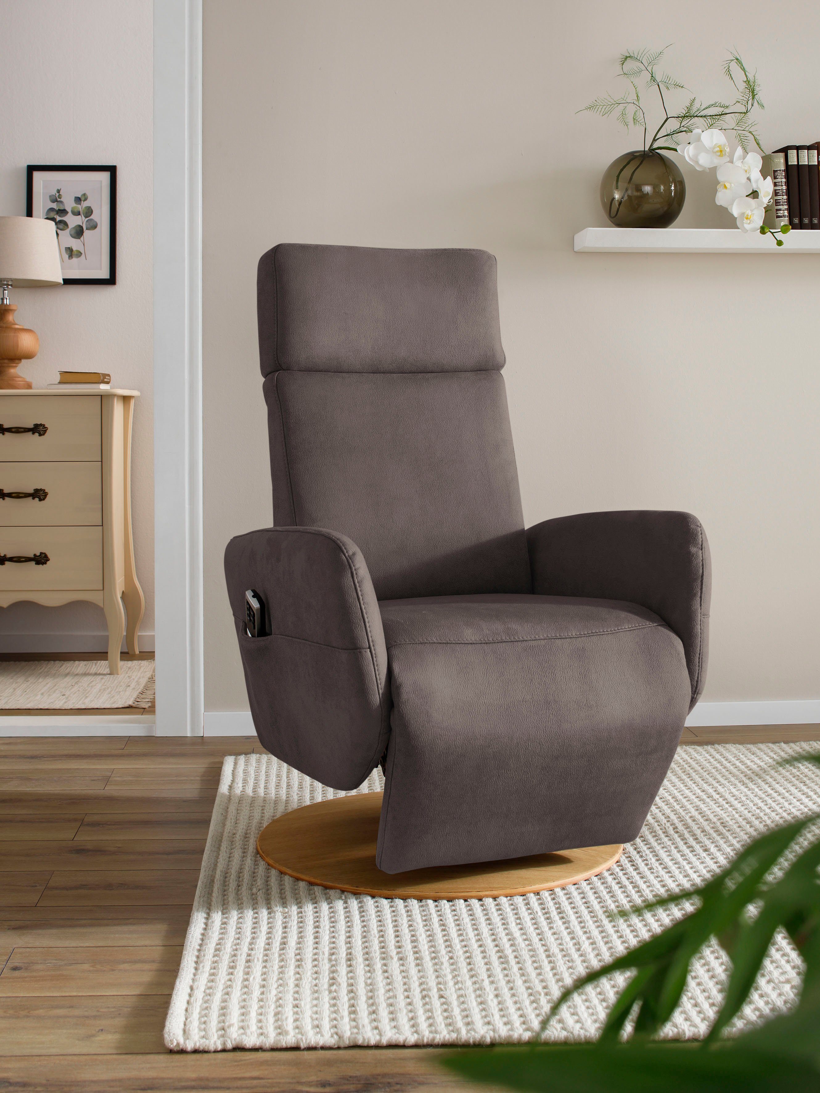 Places of Style Relaxfauteuil Conville naar keuze met 2 motoren, 2 motoren en accu of met 2 motoren 