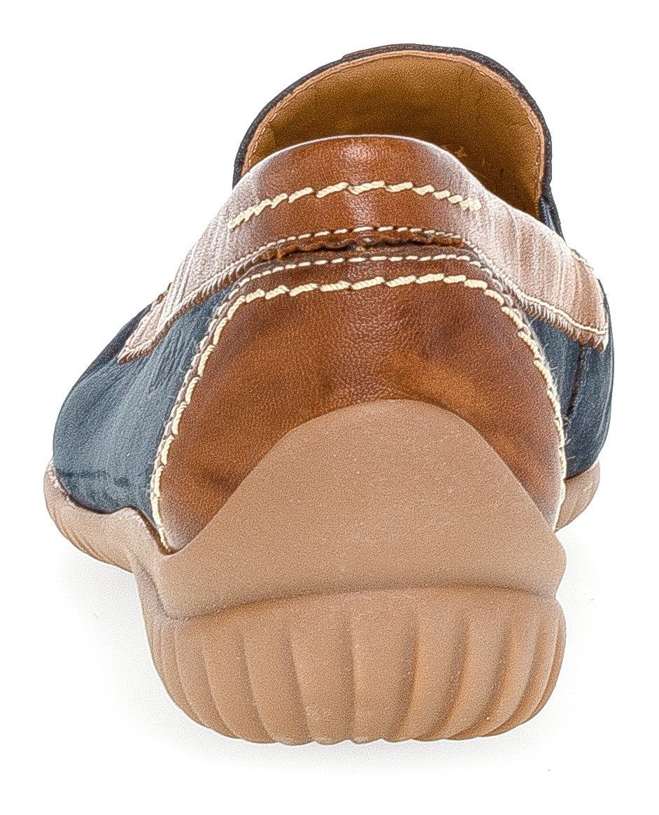 Gabor Mocassins Florence , slipper, instapschoen, comfortabele schoen met contrastnaad, breedte g (=wijd)