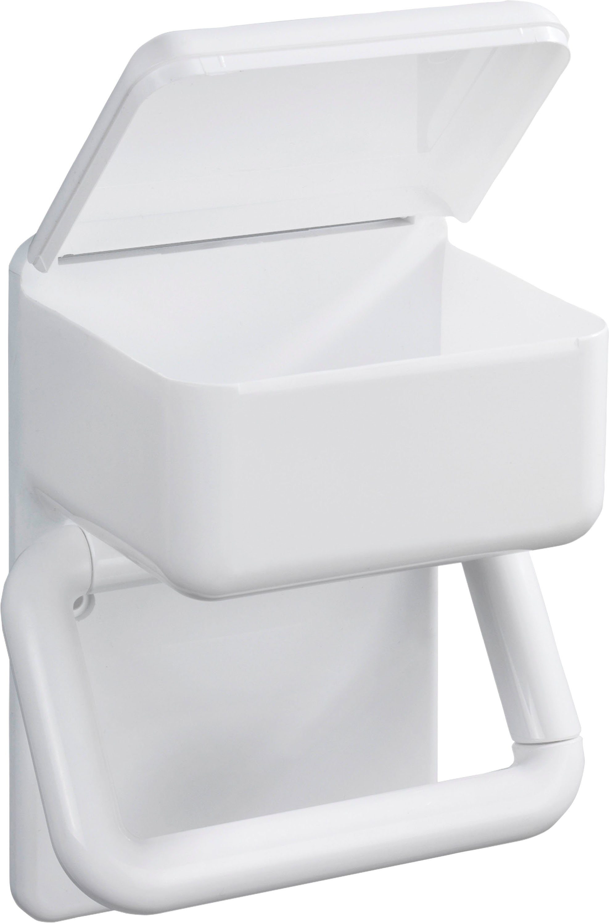 Maximex Toiletrolhouder 2 in 1 met planchet voor vochtige tissues