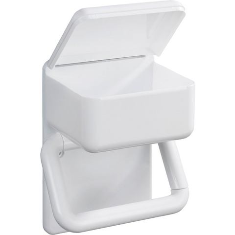 Toiletpapierhouder 2-in-1 Wenko wit