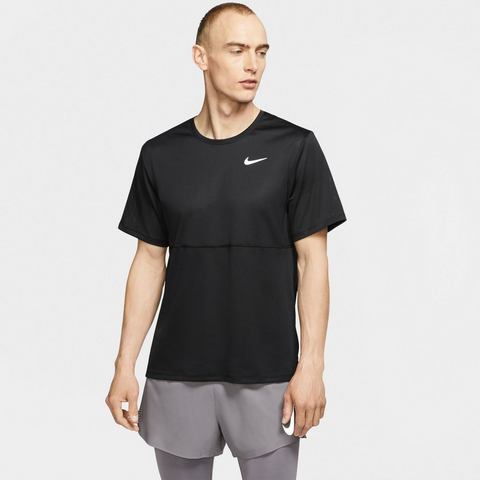 Nike Nike breathe run hardloopshirt zwart heren heren