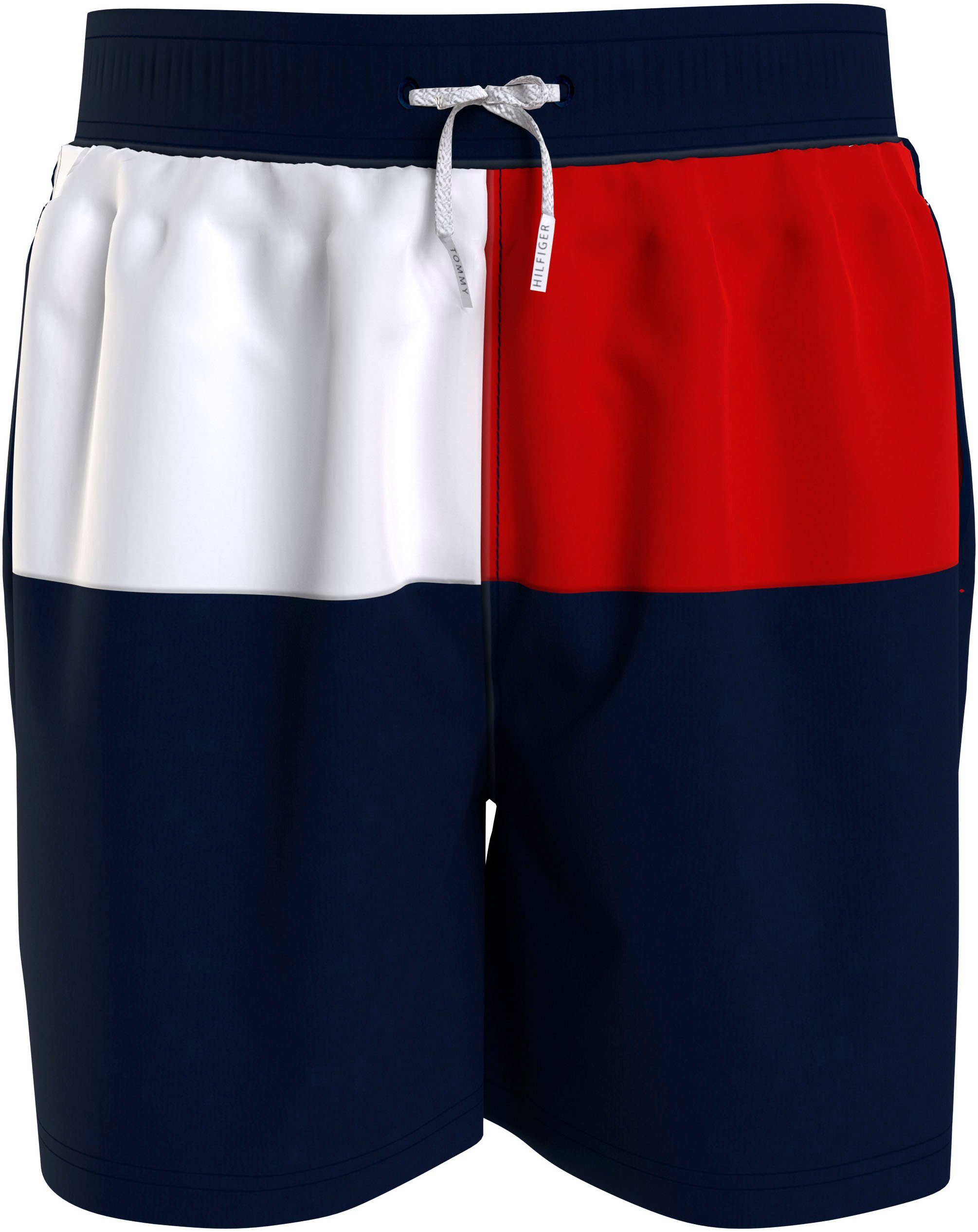 Tommy Hilfiger Swimwear Zwemshort MEDIUM DRAWSTRING in colourblock-design