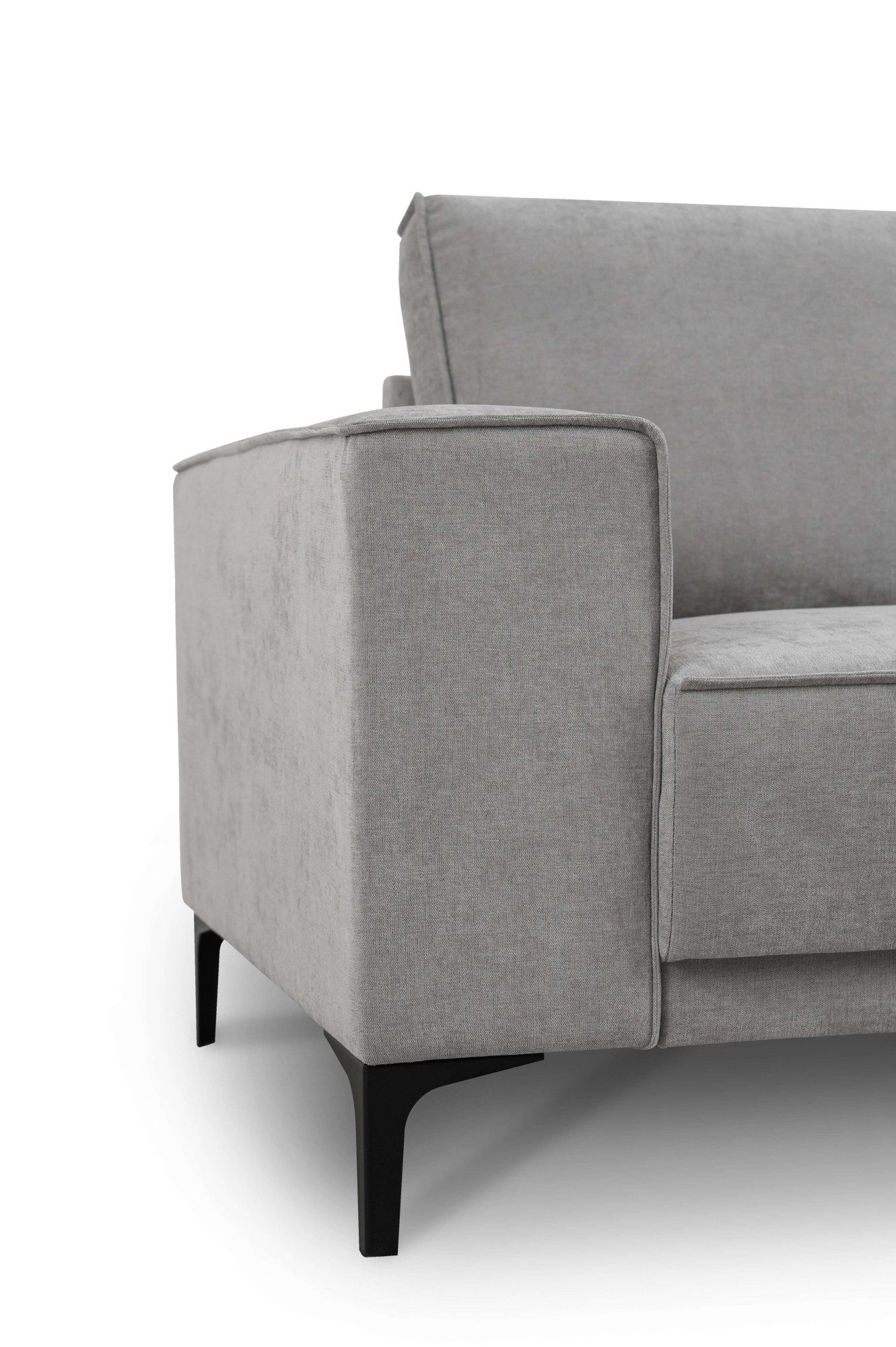 Places of Style Hoekbank Oland, structuur, platweefsel, luxe microvezel, bouclé