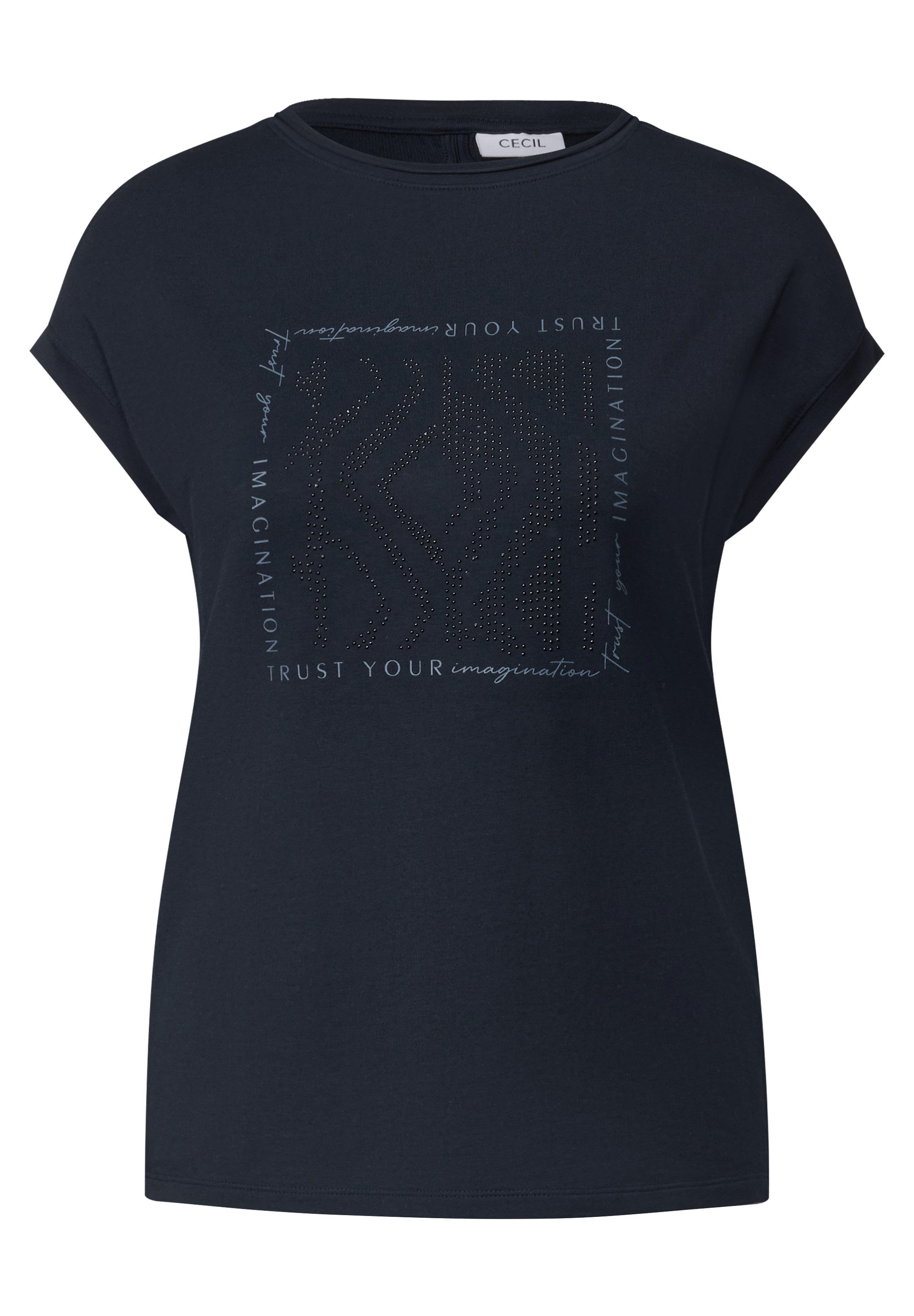 Cecil T-shirt met glitterprint