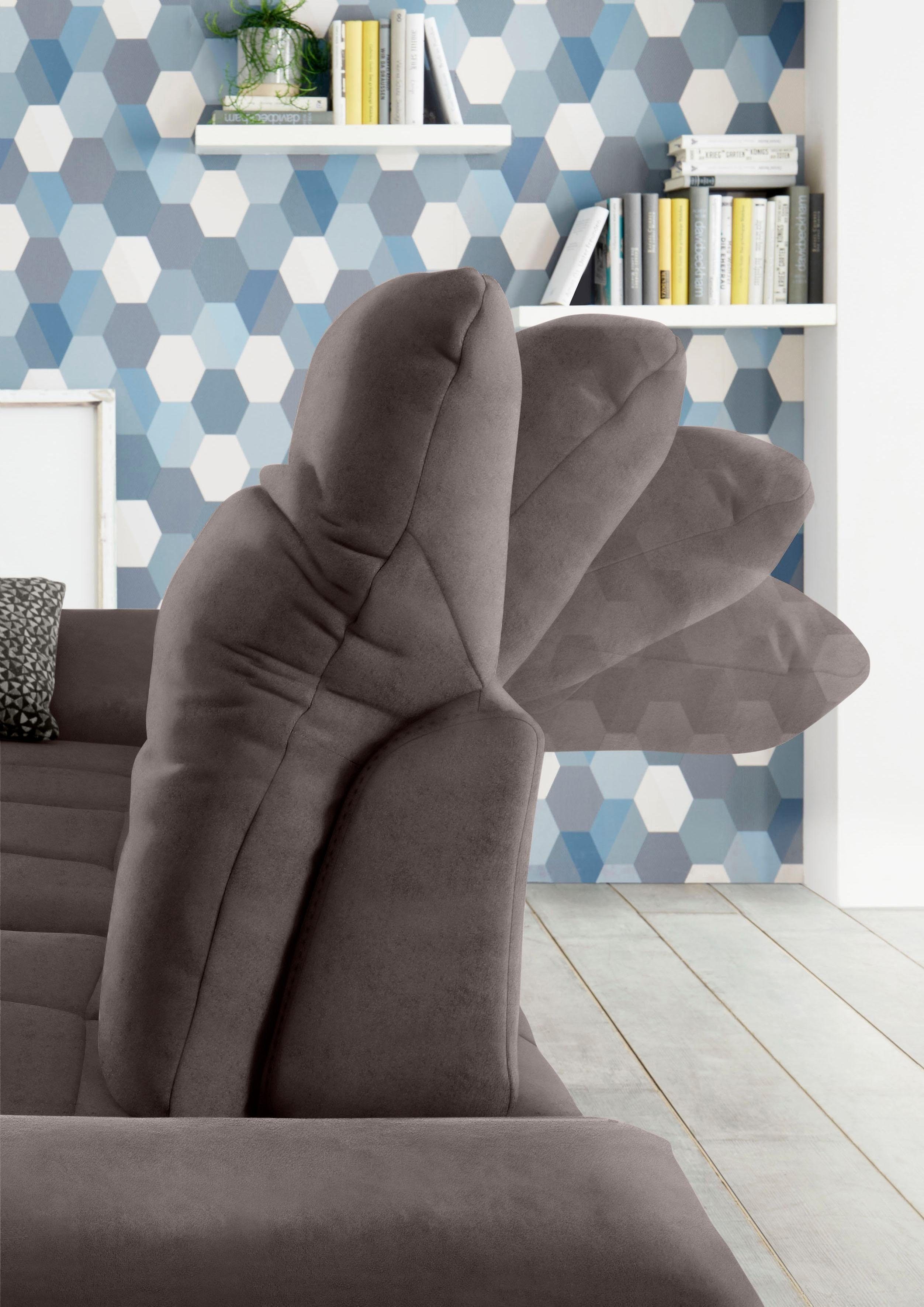 set one by Musterring Zithoek SO 4100 comfortabele pocketvering, incl. hoofdeindeverstelling