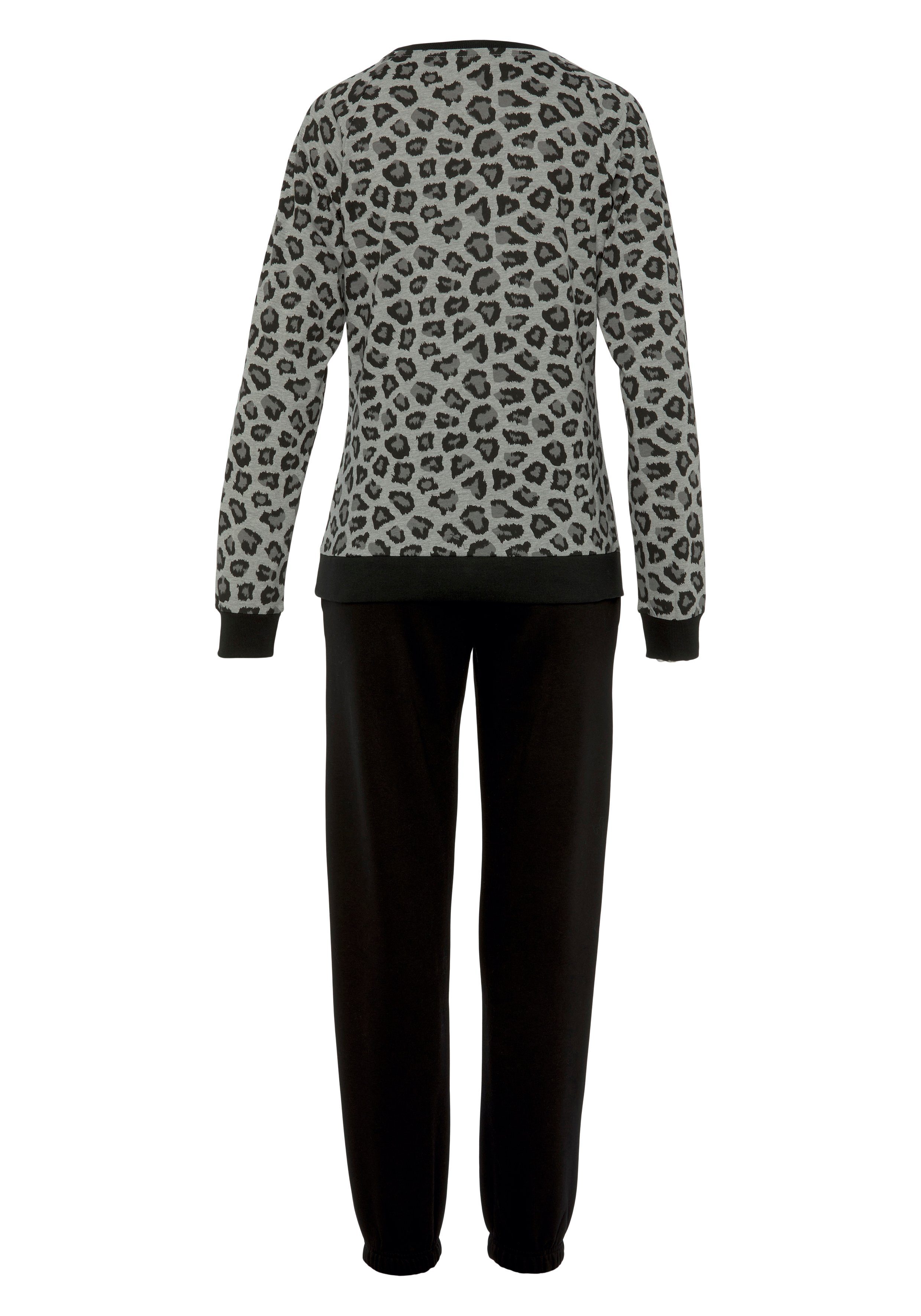 Vivance Dreams Pyjama met tonale dierenprint (2-delig)