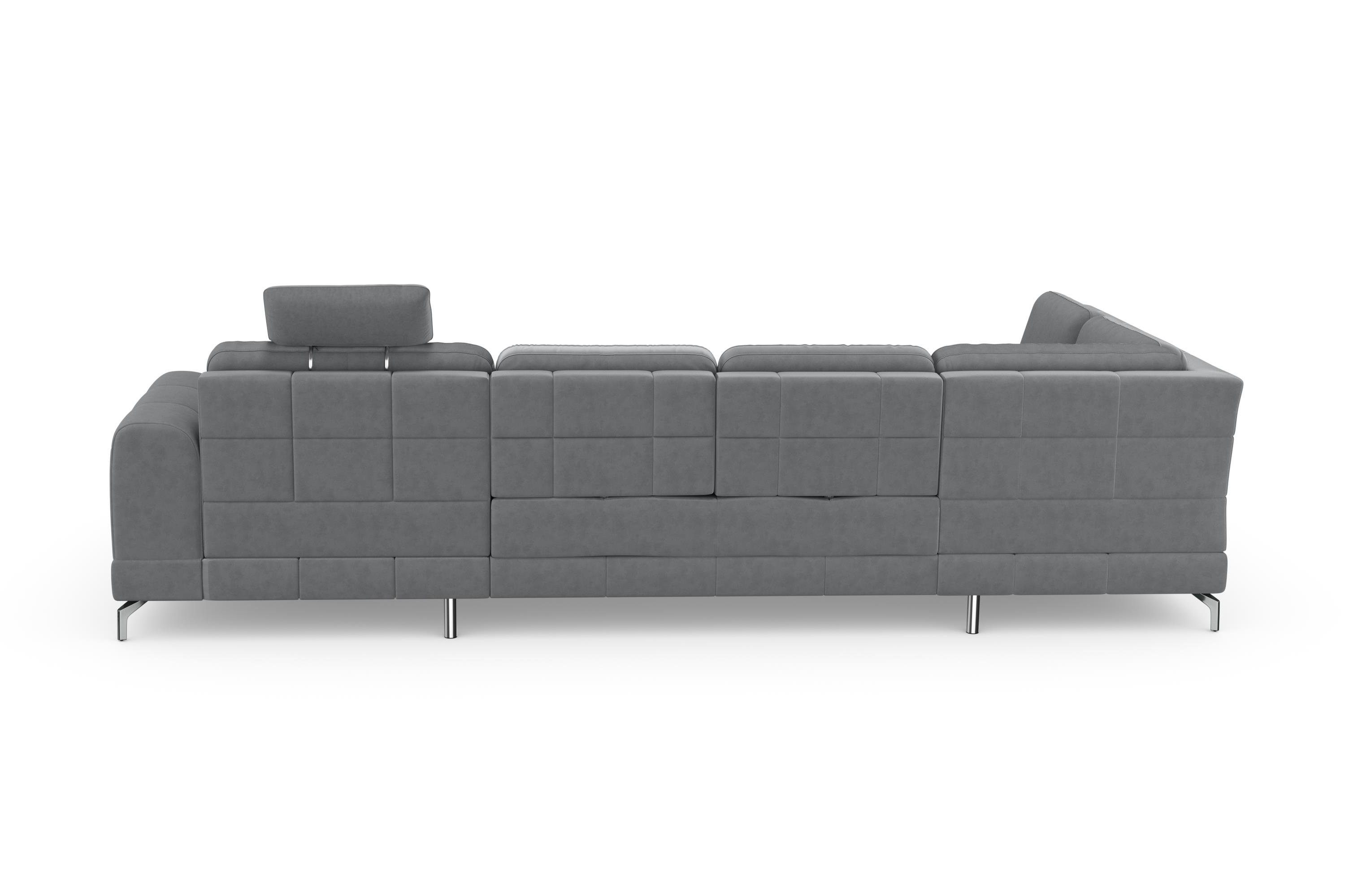 sit&more Zithoek Bendigo U-vorm inclusief zitdiepteverstelling, bodemvrijheid 12 cm, in 2 pootkleuren