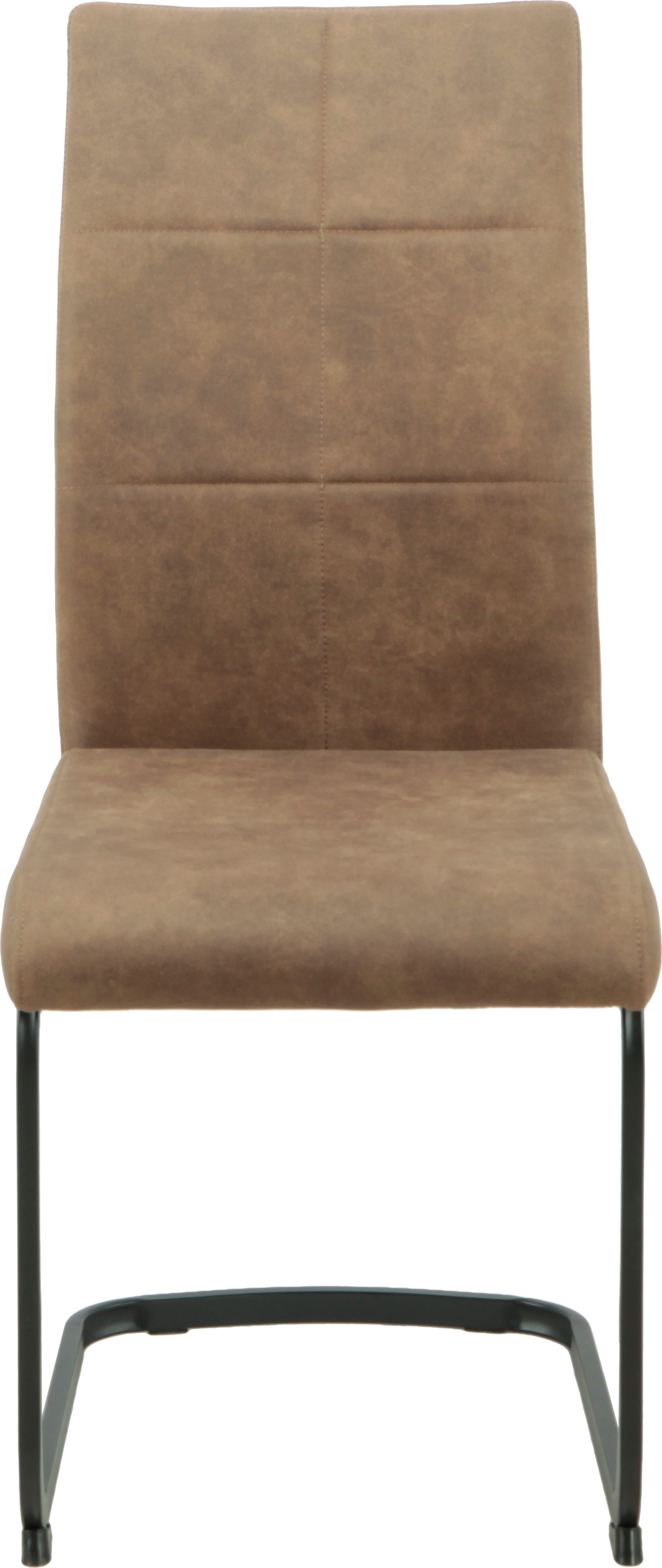 HELA Eethoek Spree Eettafel 140x90 cm met dikke rand, microvezel bekleding(4-delig)