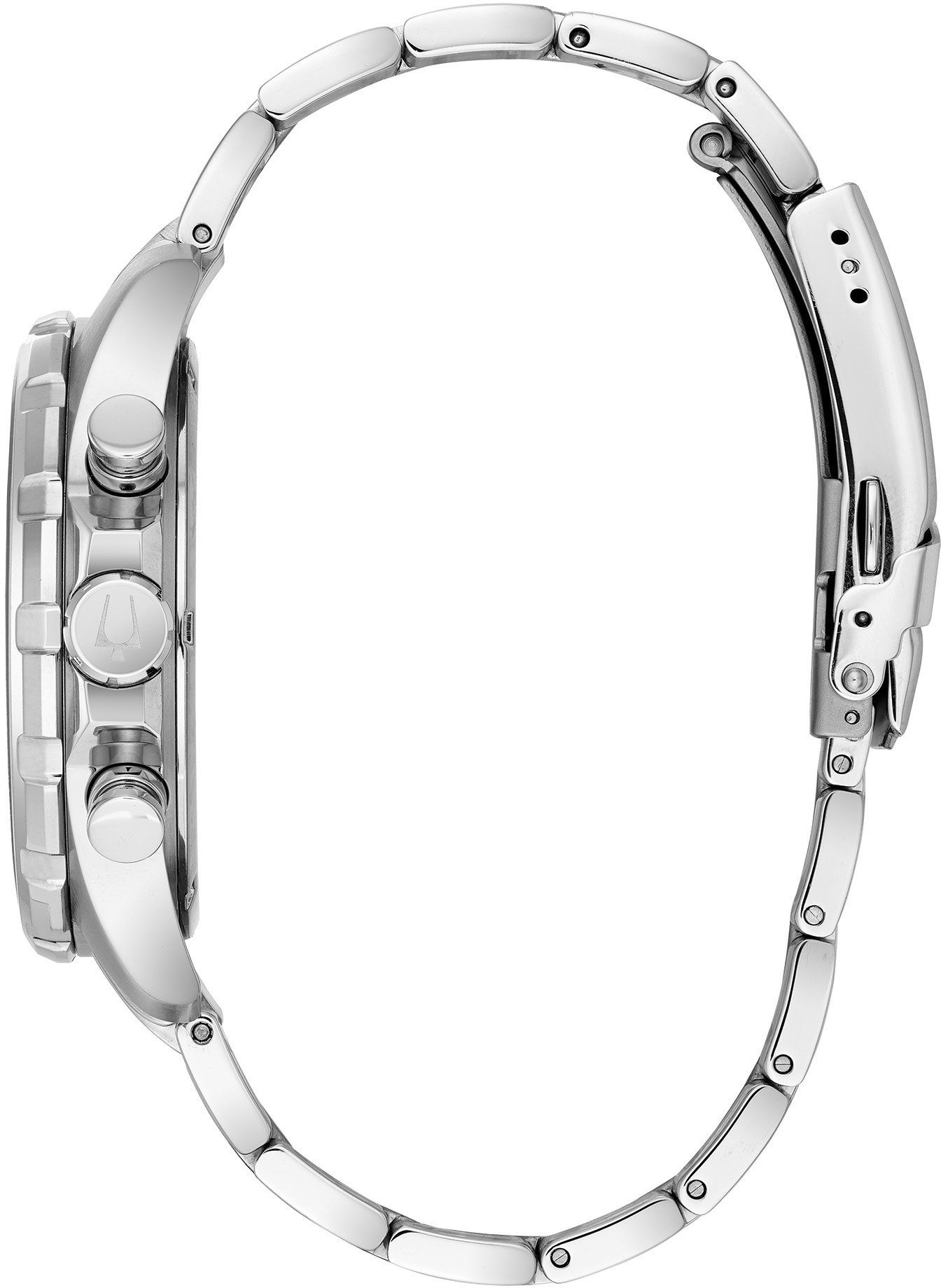 Bulova Chronograaf Marine Star Horloge, quartz, herenhorloge, leren band, datum