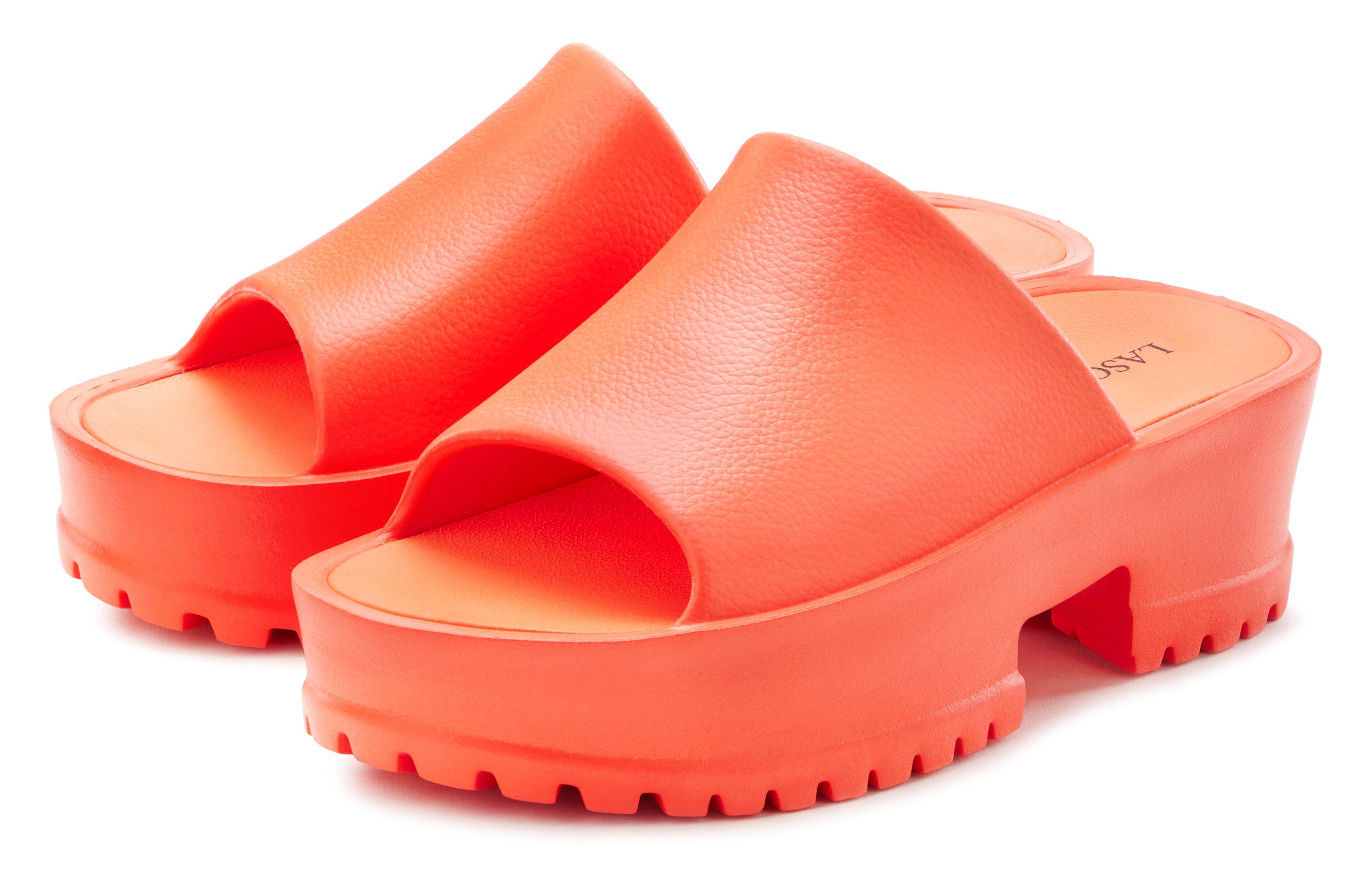 Lascana Slippers Mule, sandaal, open schoen met plateausool