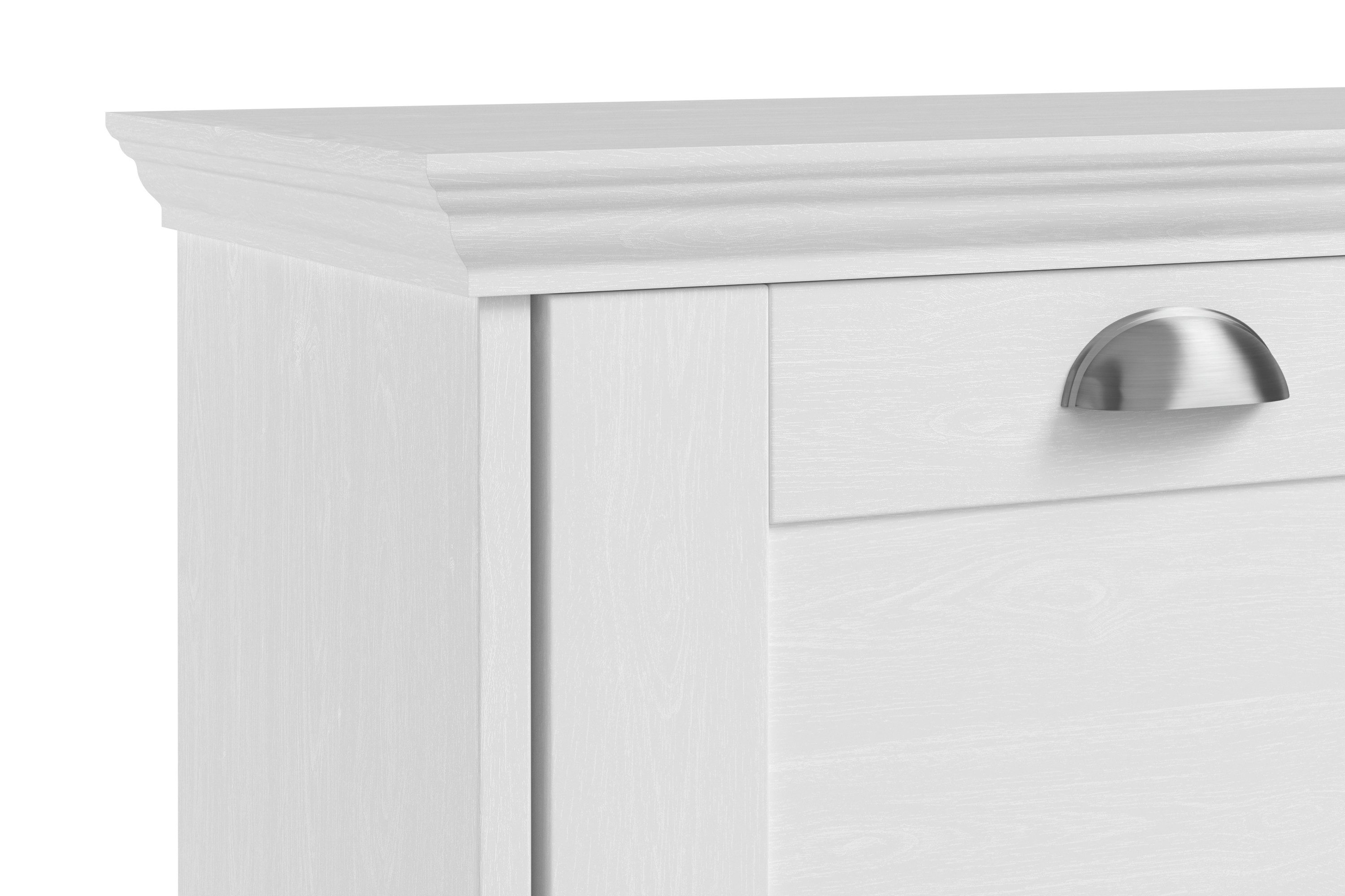 Home affaire Schoenenkast Motala met 3 kleppen, plaats voor 18-20 paar schoenen, breedte 80 cm, hoogte 132 cm