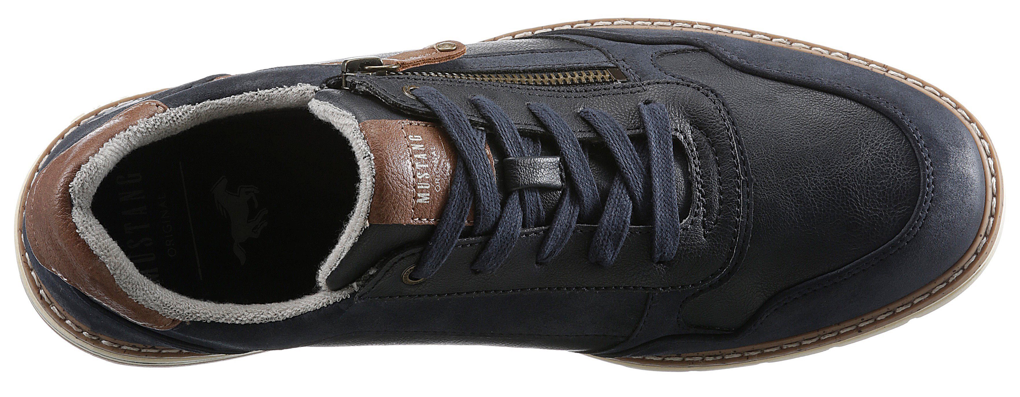 Mustang Shoes Veterschoenen met rits, vrijetijdsschoen, lage schoen, veterschoen