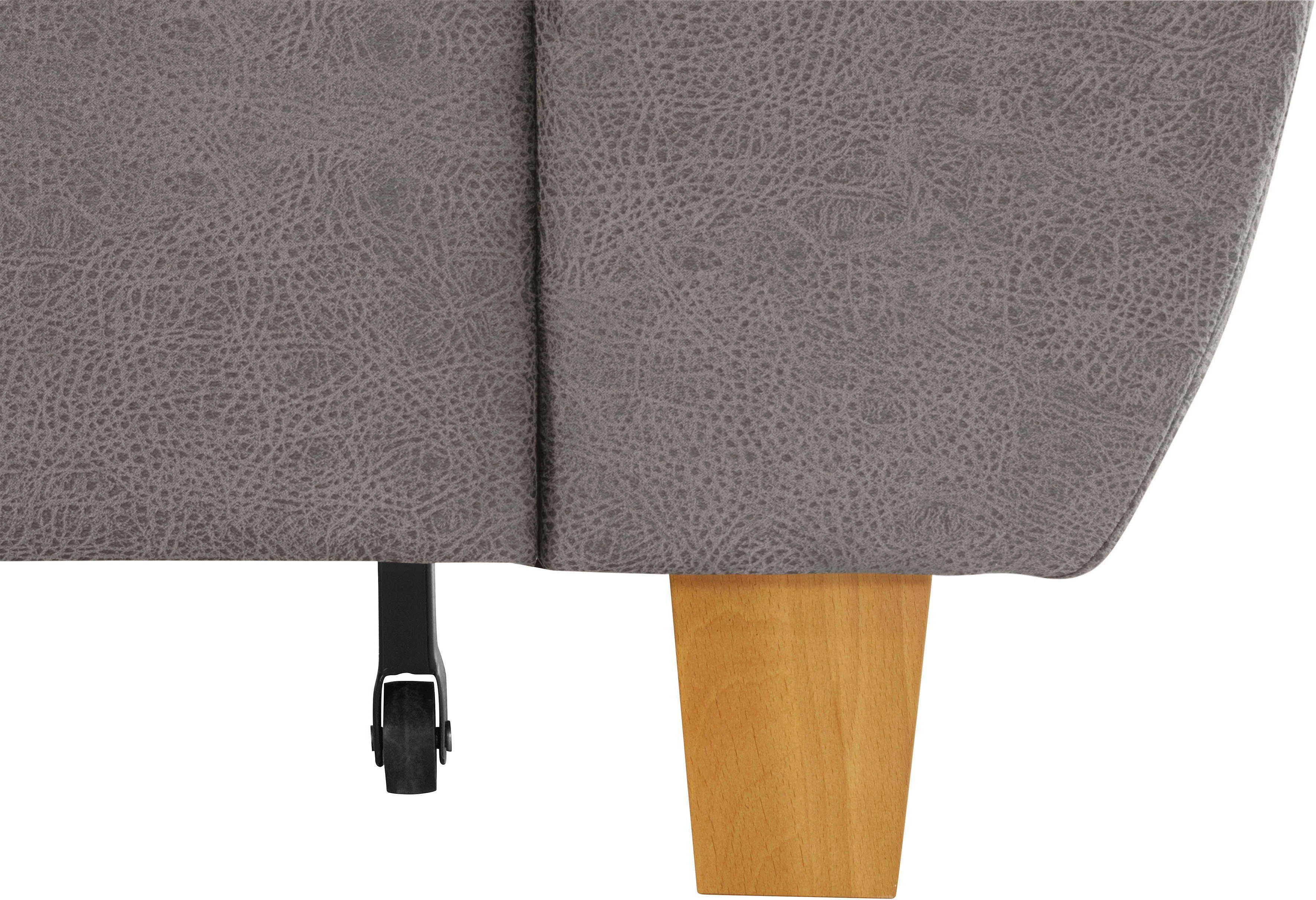 exxpo - sofa fashion Hoekbank Enya, uitgebreide afwerking, hoog zitcomfort, comfortabel, L-vorm inclusief verstelbare hoofdsteun, naar keuze met slaapfunctie en bedkist