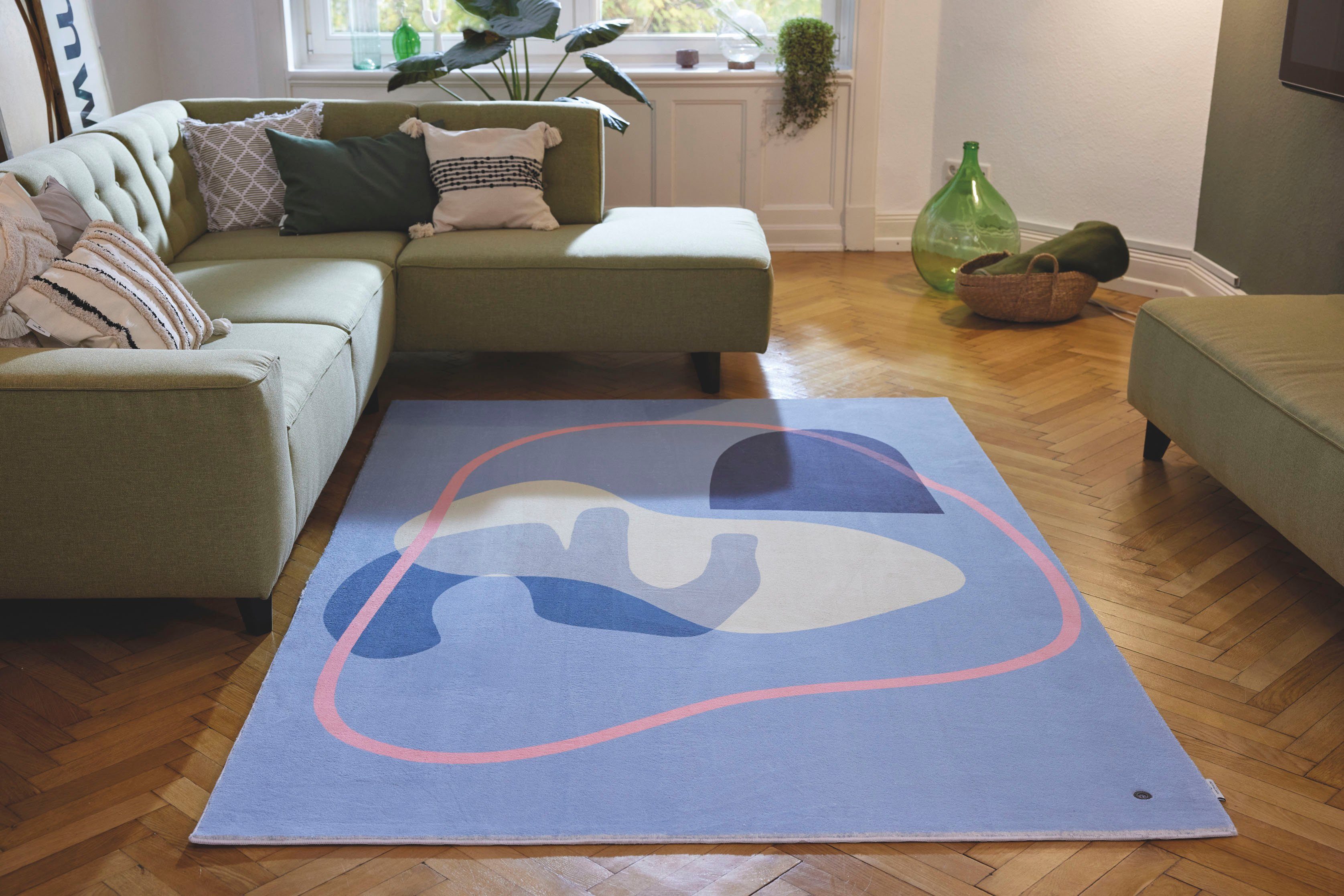 TOM TAILOR HOME Vloerkleed Shapes - FIVE Korte pool, gedessineerd, modern design