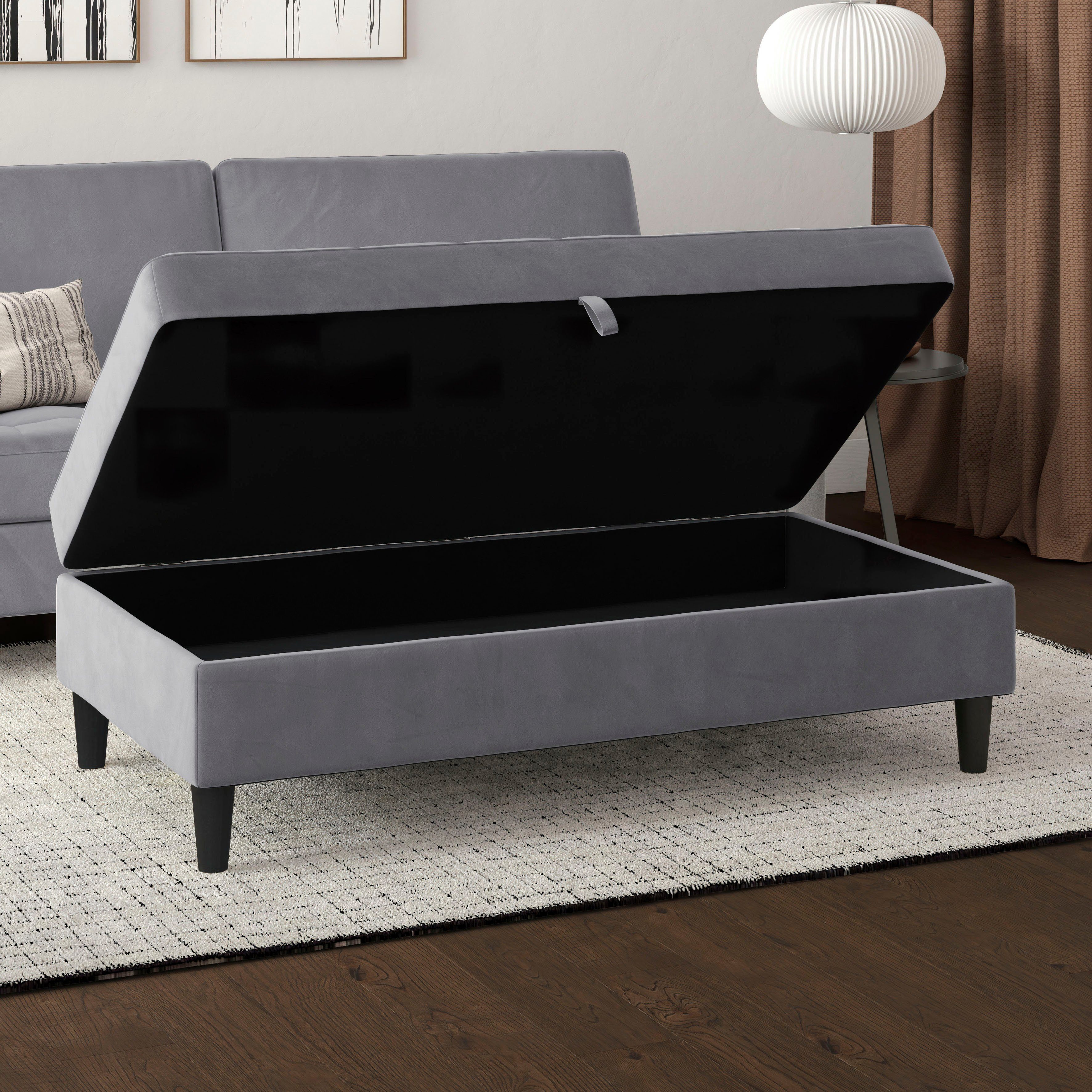 Dorel Home Hocker met bergruimte Presley Hocker met bergruimte, vrij plaatsbaar, zithoogte 43 cm
