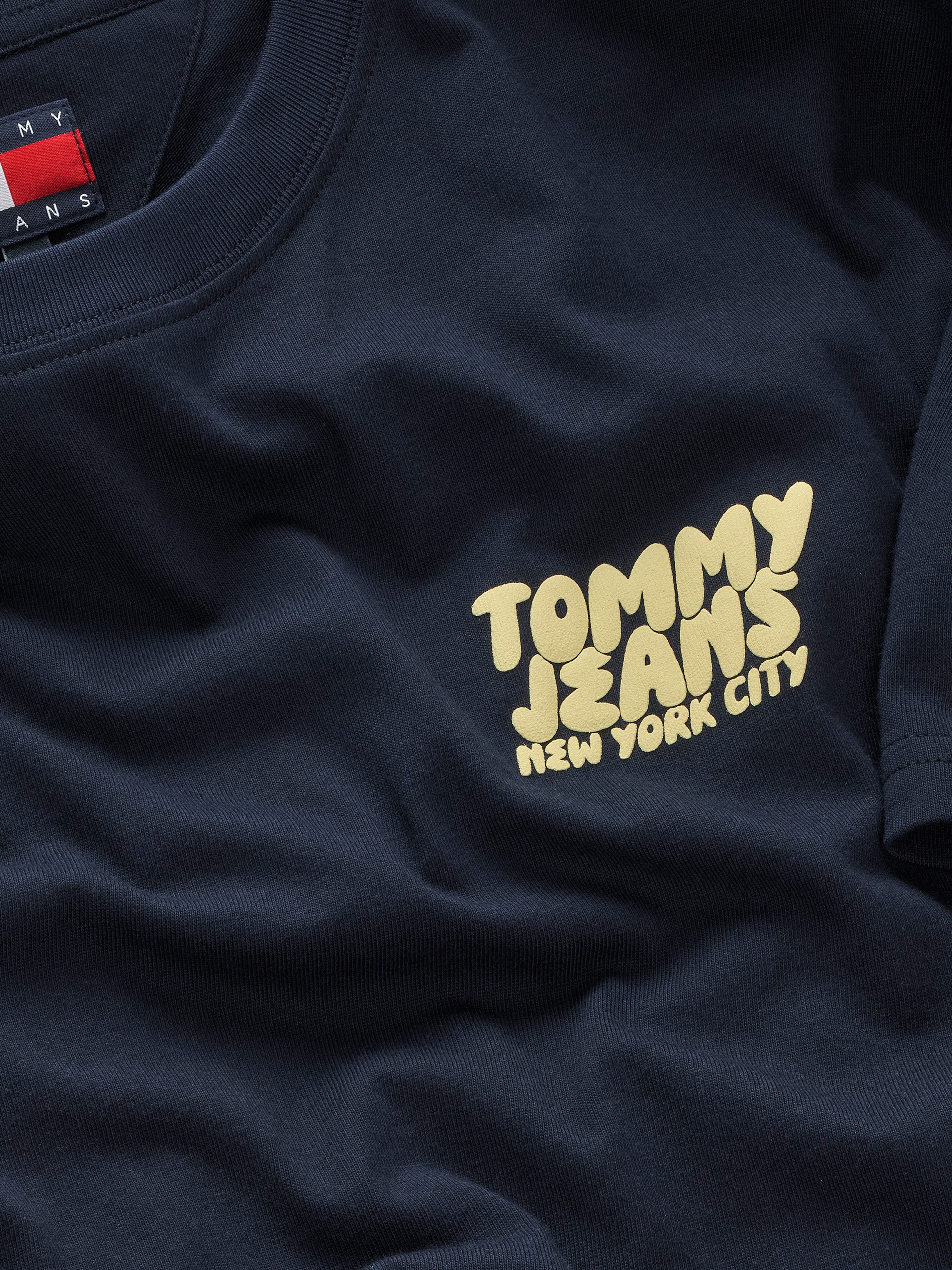 TOMMY JEANS Shirt met korte mouwen TJM REG BUBBLE BACK SS TEE EXT