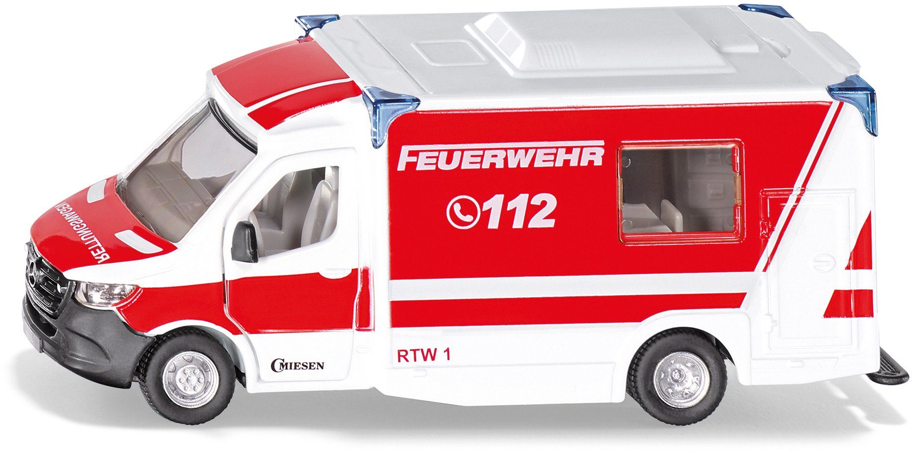 Siku Speelgoed-ambulance SIKU Super, Mercedes Benz Sprinter Miesen type C ambulanceauto (2115)