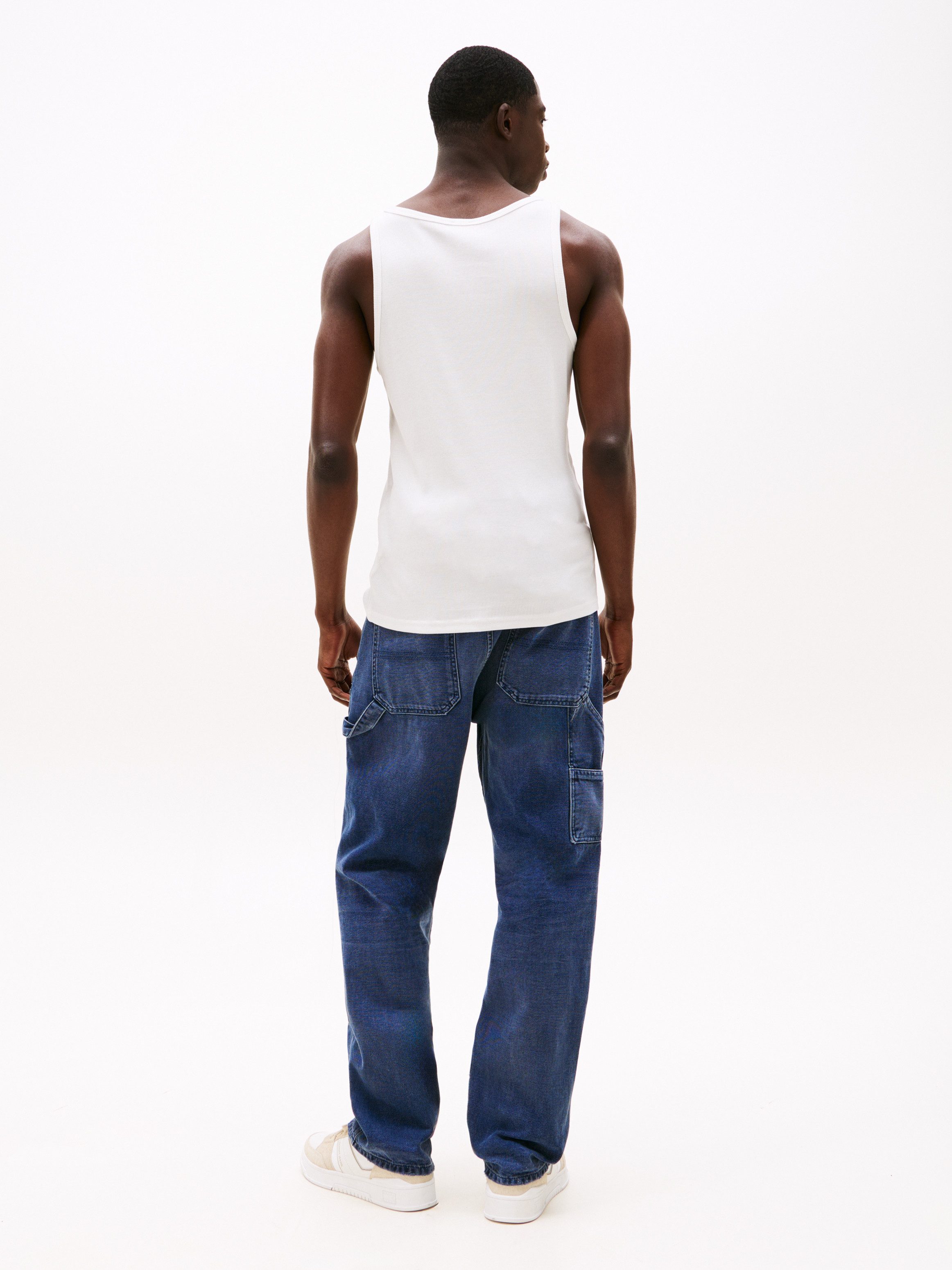 TOMMY JEANS Tanktop TJM XSLIM CLSSC FLAG RIBBED TANK