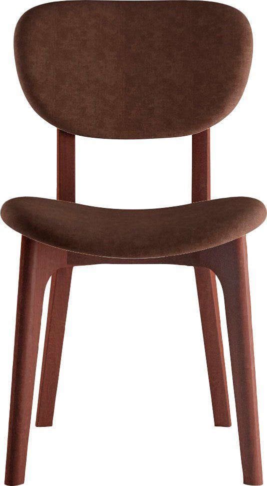 INOSIGN Stoel COZY Made in Italy Frame in beuken, kersen- of notenhout, massief hout, designstoel (set, 2 stuks)
