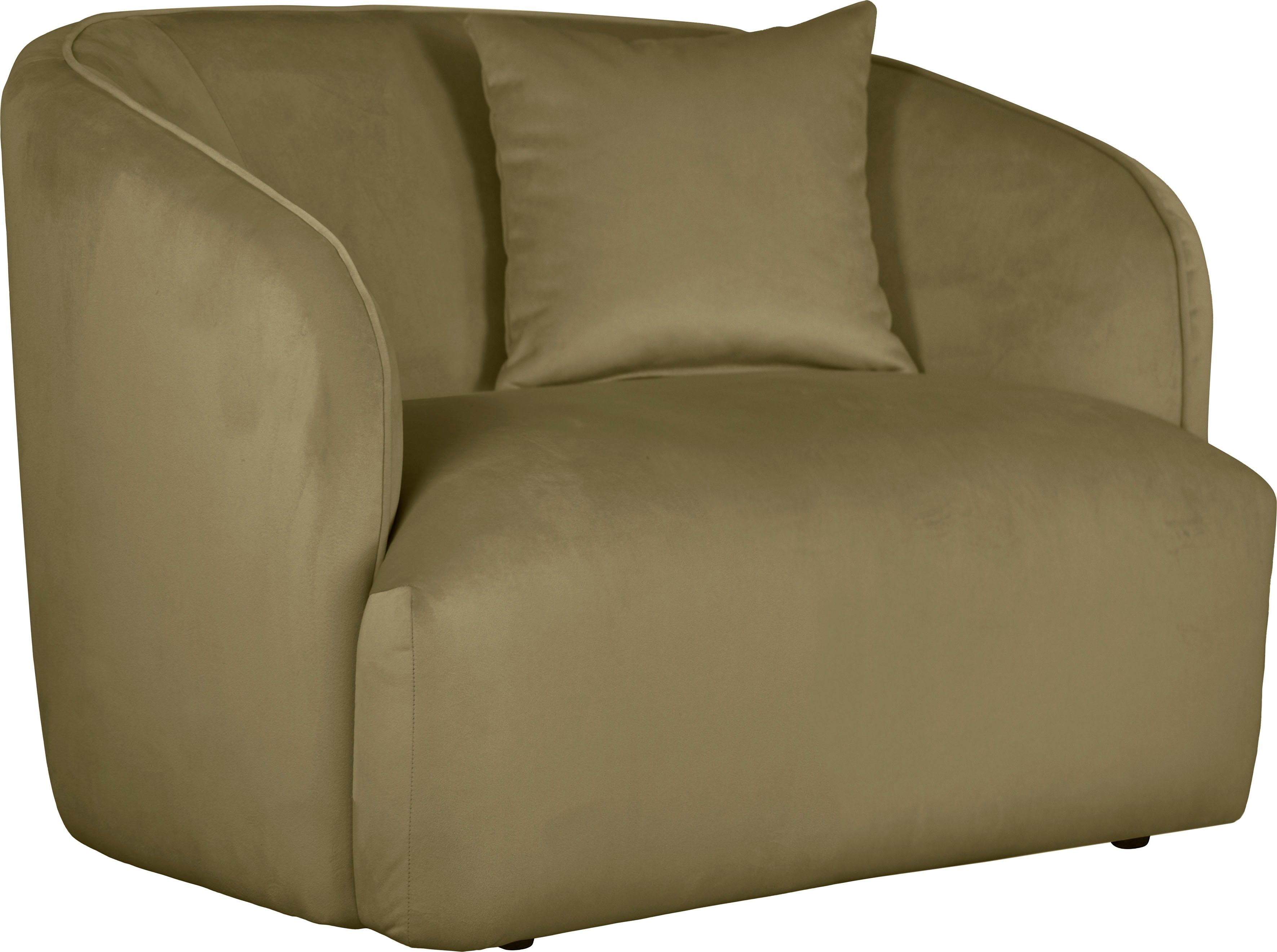 andas Fauteuil Kreukelzone ook met bouclé-bekleding