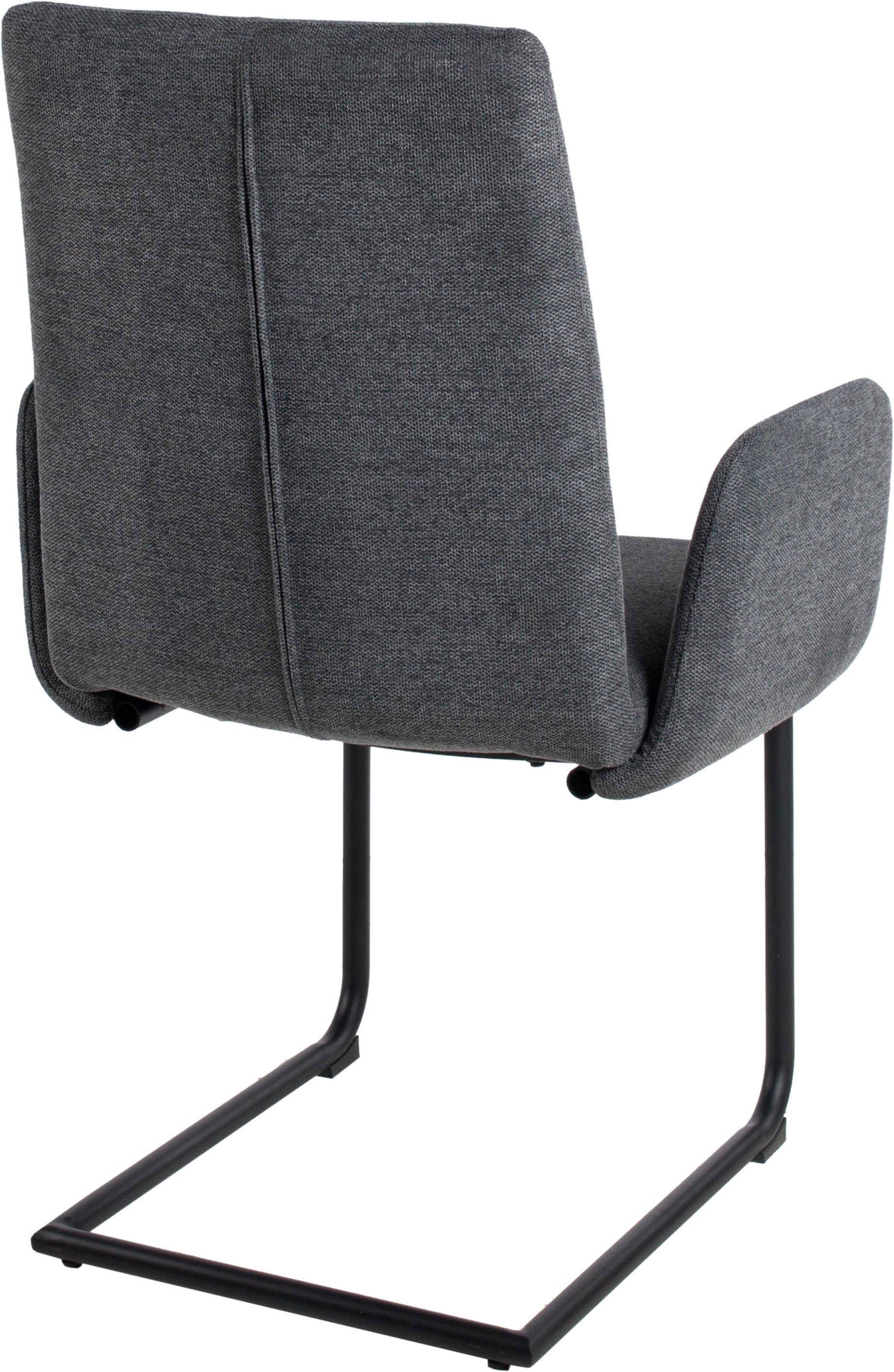 Duo Collection Eetkamerstoel Emmy sledestoel Stoel met armleuningen, met glijders voor de veiligheid, 110 kg belastbaar (set, 4 stuks)