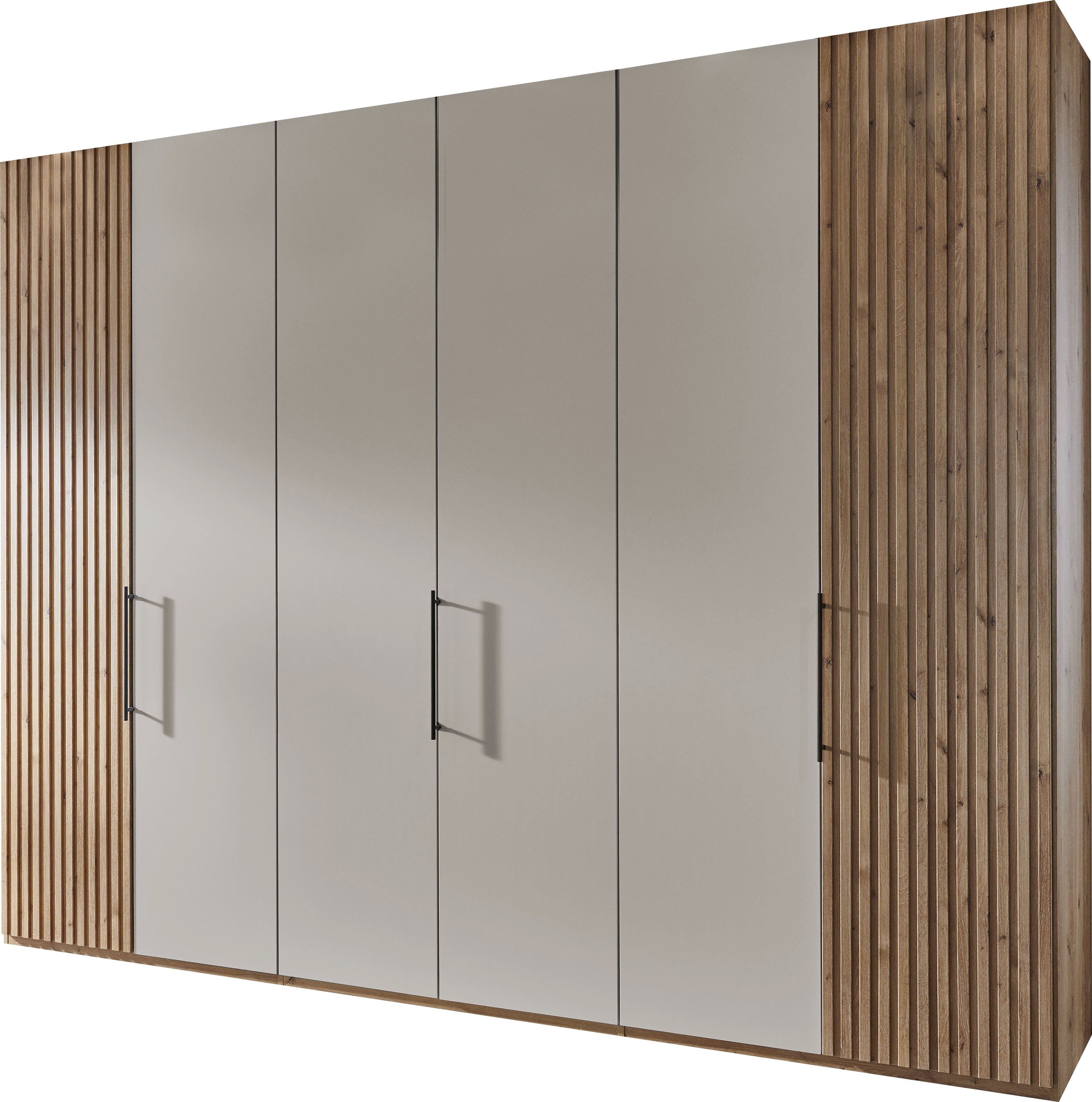 WIEMANN Draaideurkast Denver hoogwaardig beslag kledingkasten maat 295,2 cm x 217 cm x 58 cm bruin