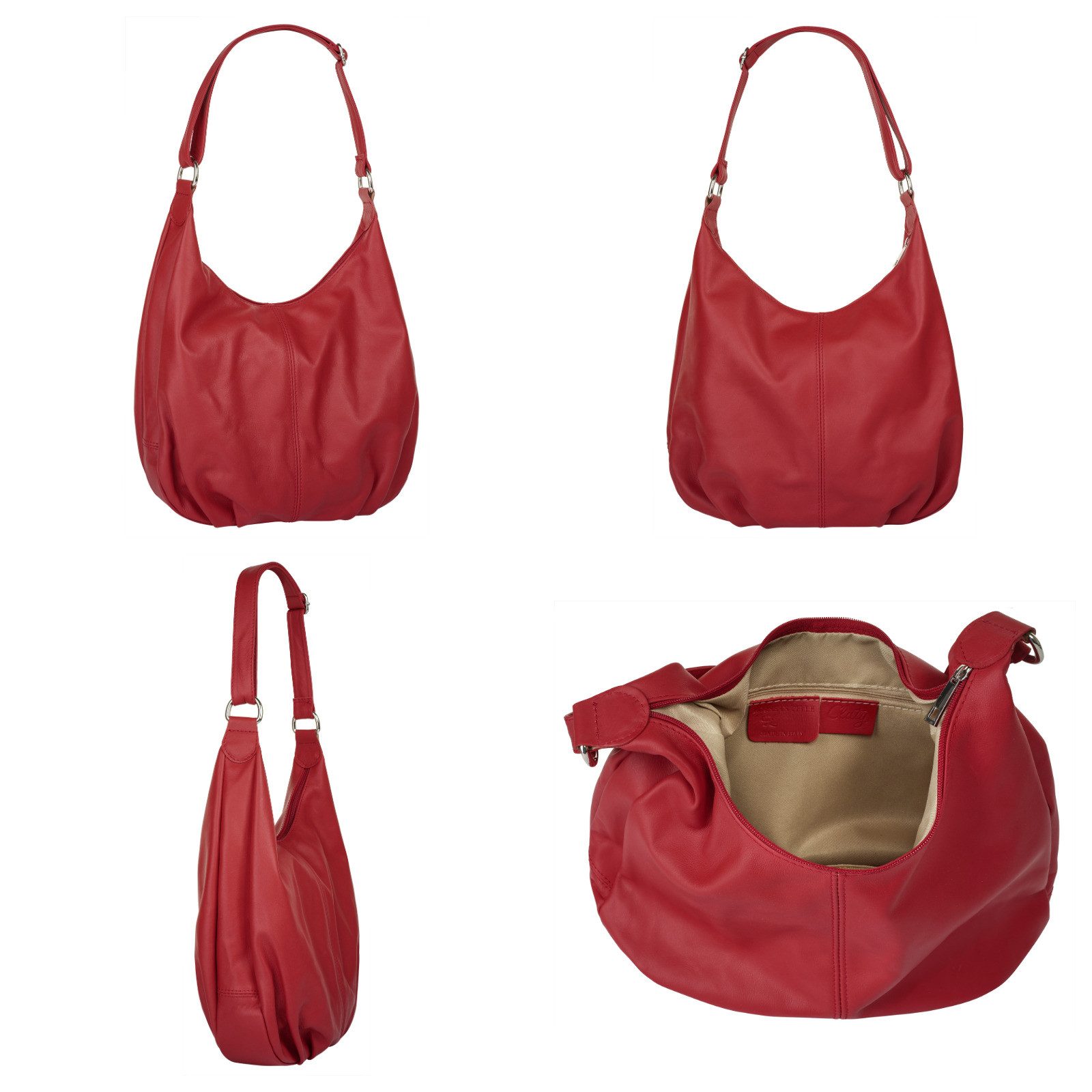 Cluty Shopper echt leer, made in italy