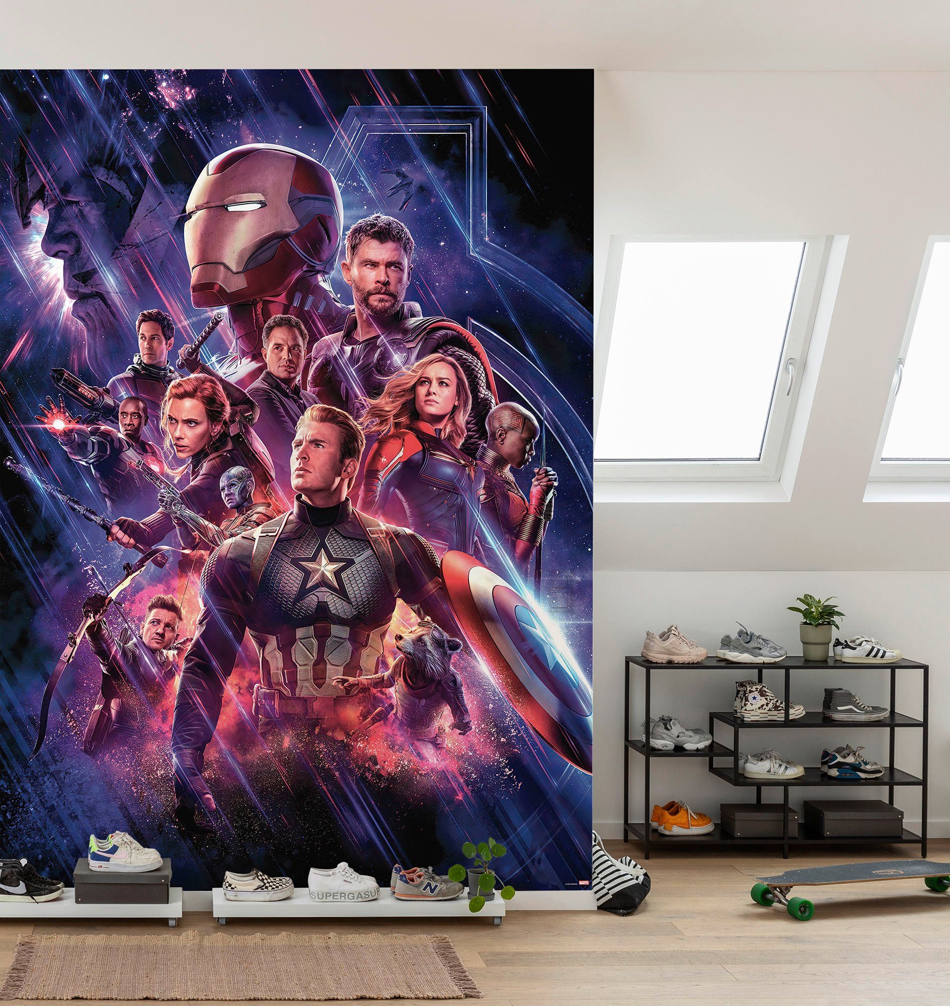 Komar Fotobehang Avengers-Endgame-Filmposter - Afmeting 184 x 254 cm (1 stuk)