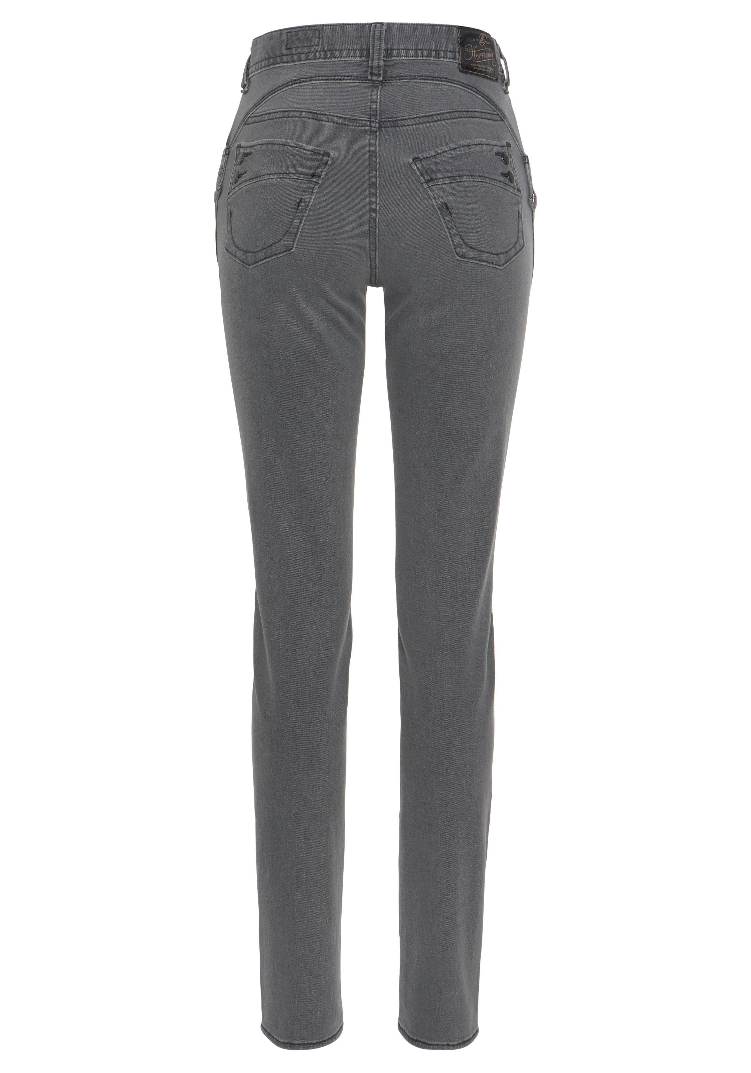 Herrlicher High-waist jeans PIPER HI SLIM ORGANIC DENIM CASHMERE TOUCH milieuvriendelijk dankzij kitotex technologie