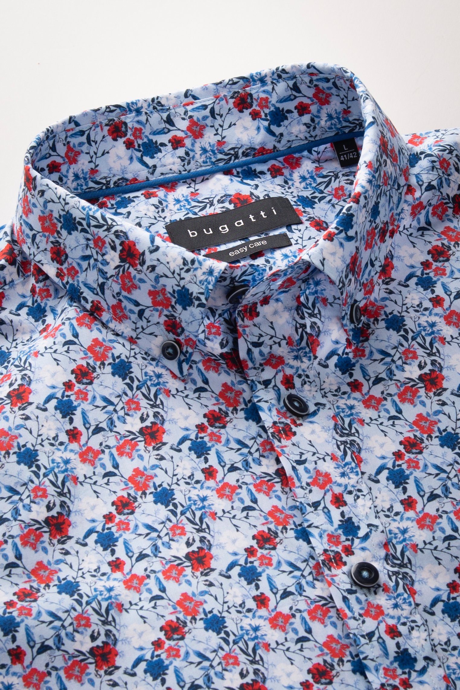 Bugatti Overhemd met lange mouwen met bloemenprint