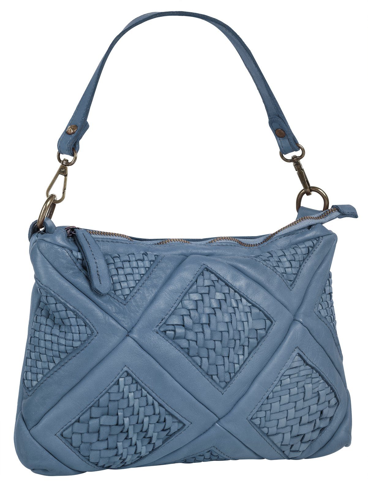 Samantha Look Schoudertas echt leer, made in italy