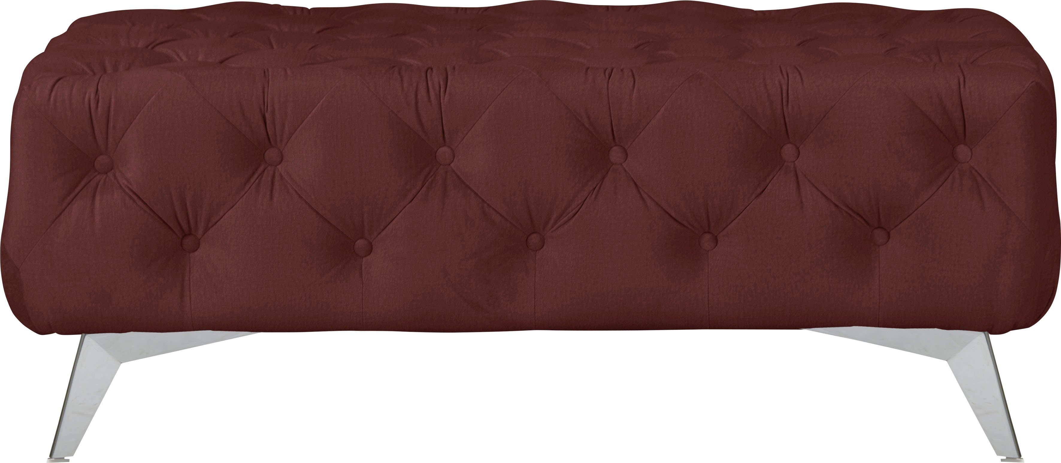 Leonique Hocker Amaury Chesterfield-look, breedte 120 cm, kleur van de poten ter keuze