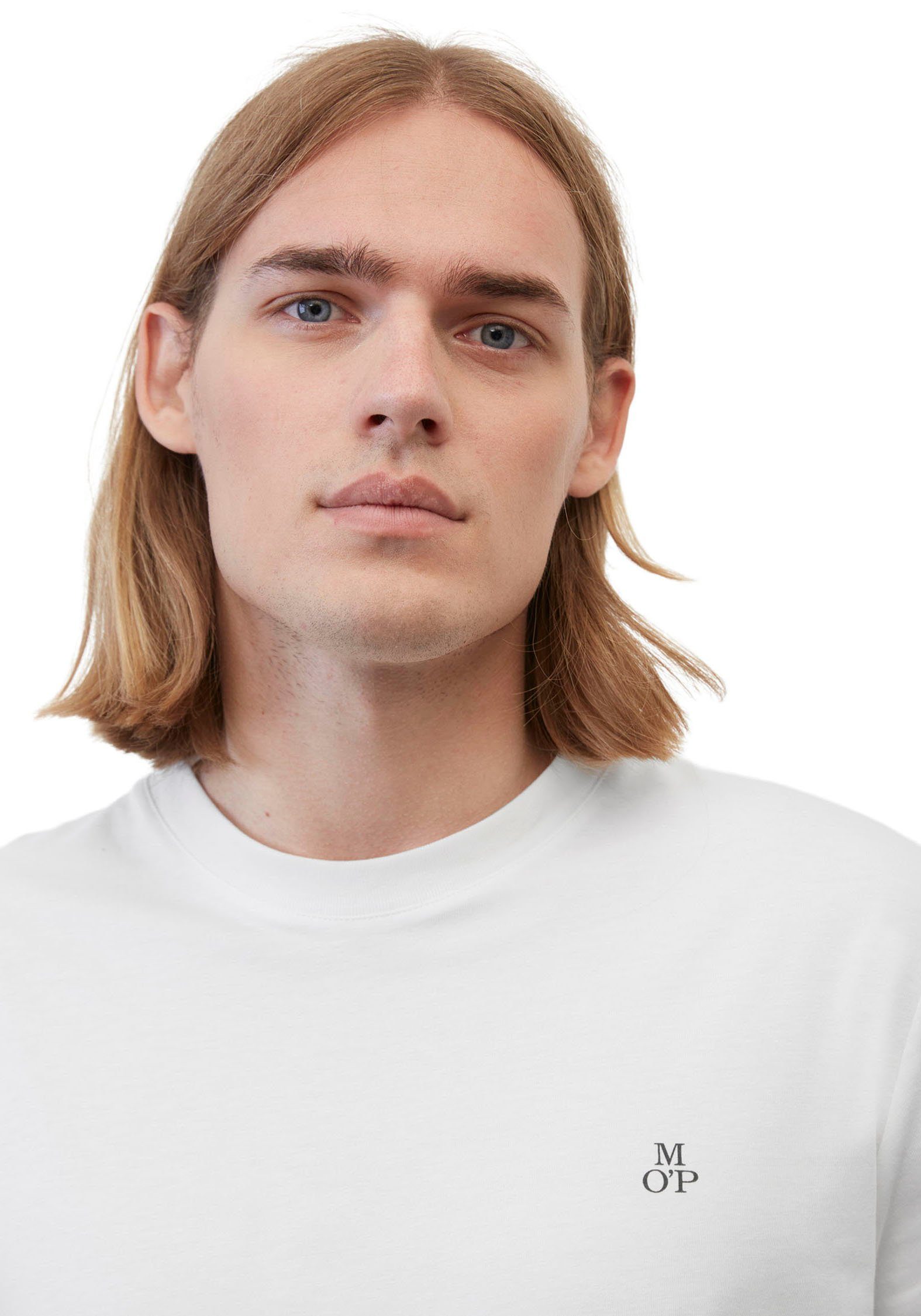 Marc O'Polo T-shirt Logo-T-shirt van bio-katoen