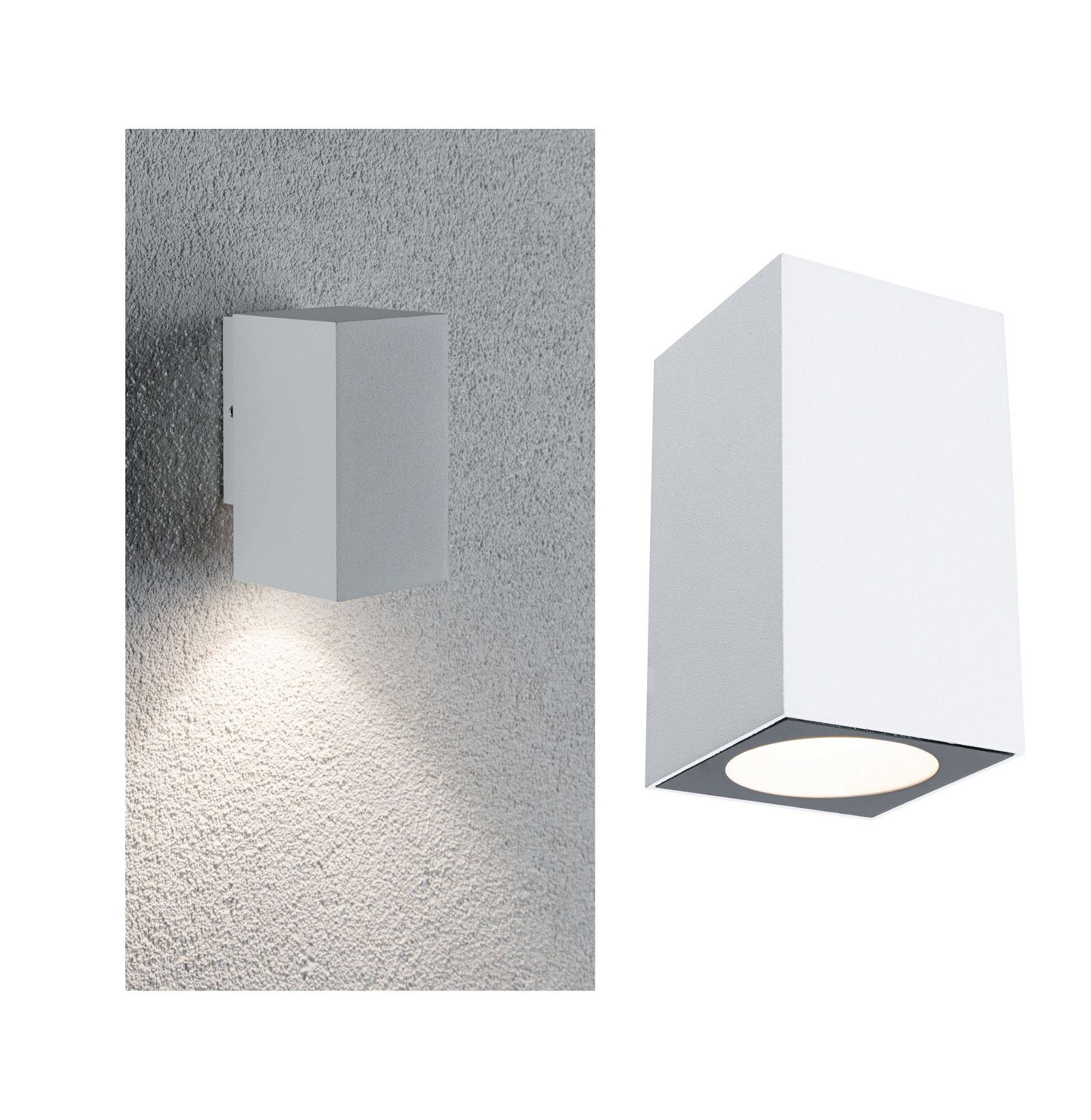 Paulmann Led-wandlamp voor buiten Flame vierkant 58x75mm 3000K 3,8W 320lm 230V aluminium (1 stuk)
