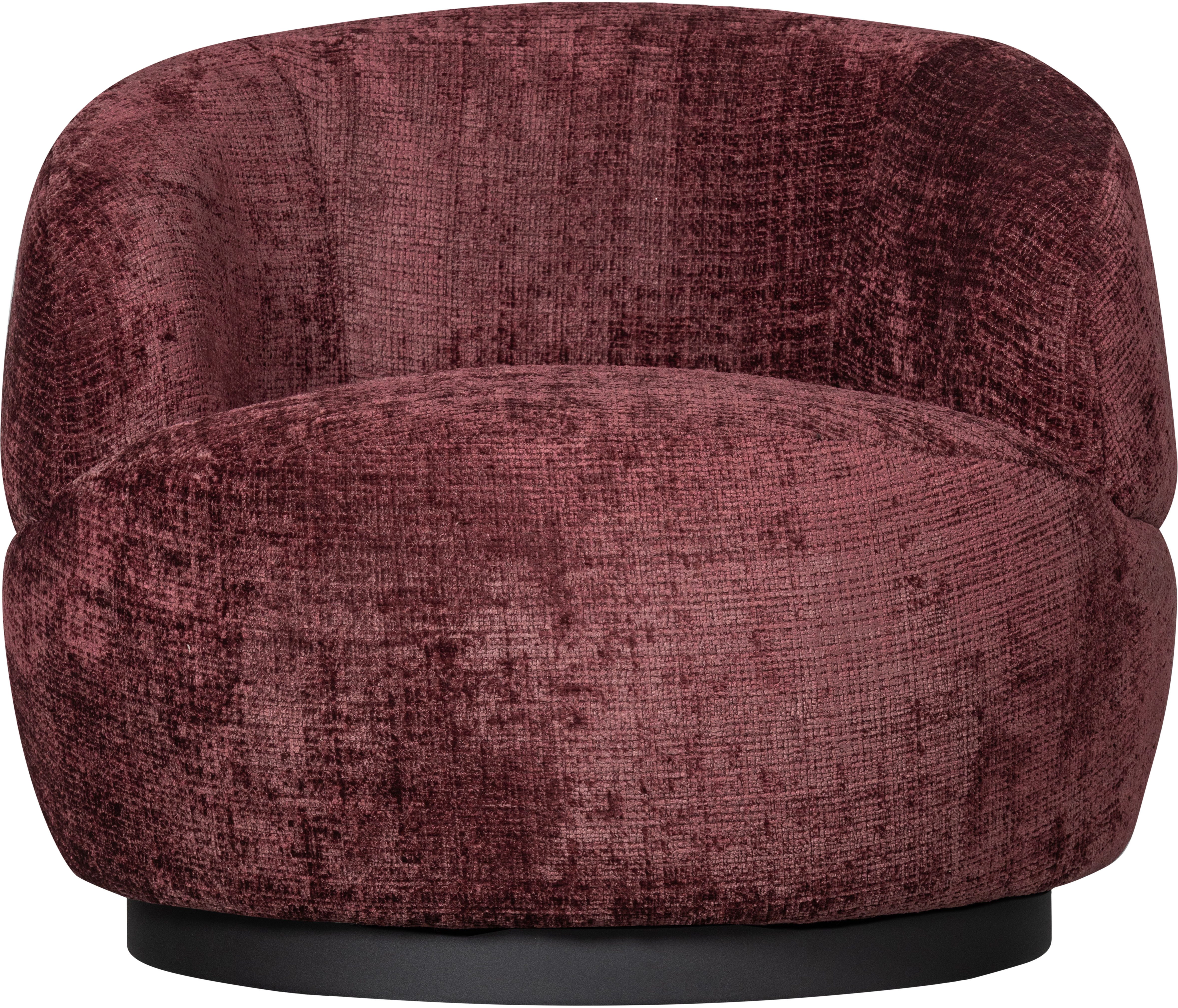 WOOOD Draaibare fauteuil Woolly ronde vorm, in elke richting draaibaar! breedte 84 cm