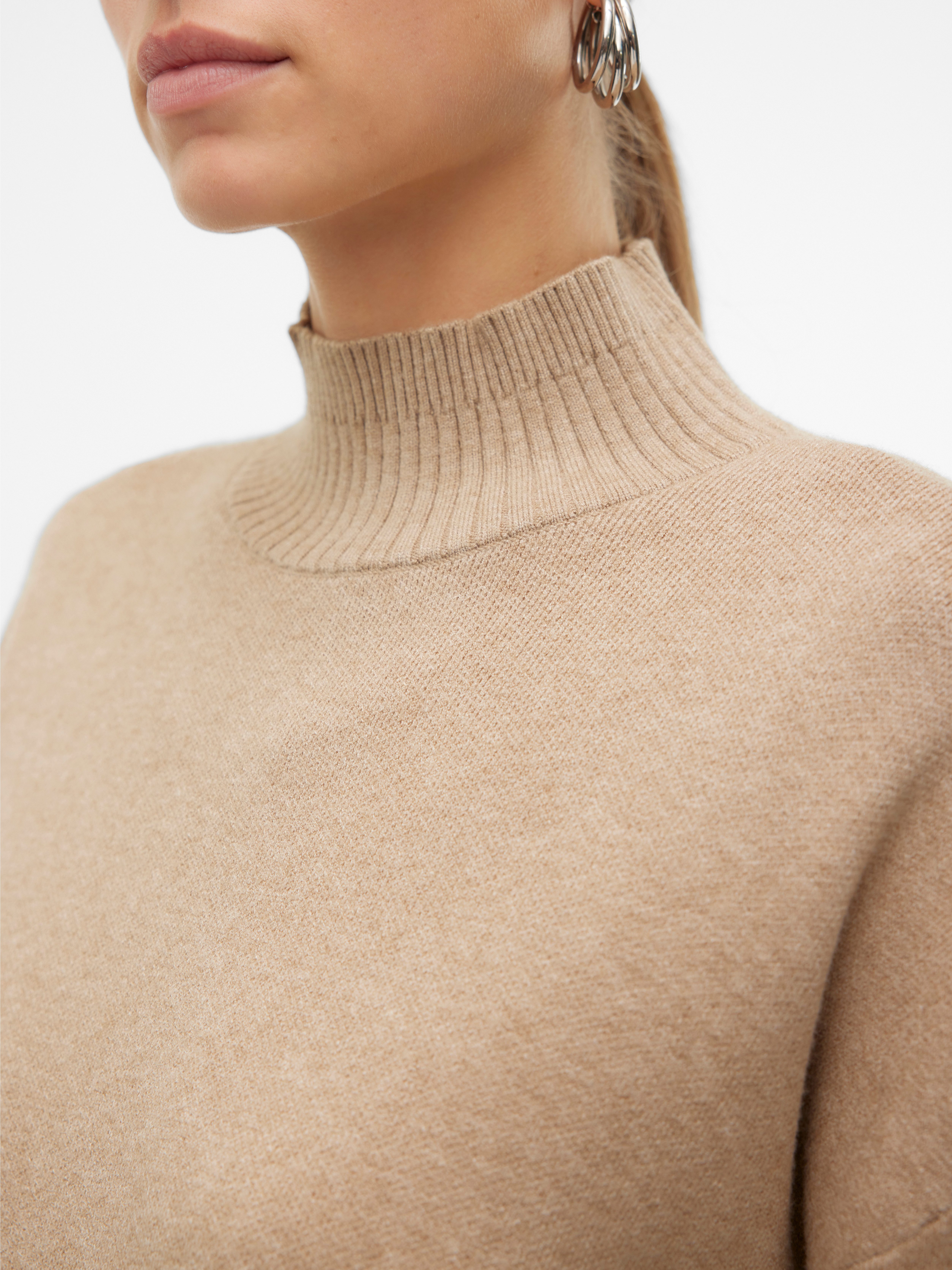 Vero Moda Gebreide trui VMGOLD LS HIGHNECK PULLOVER GA