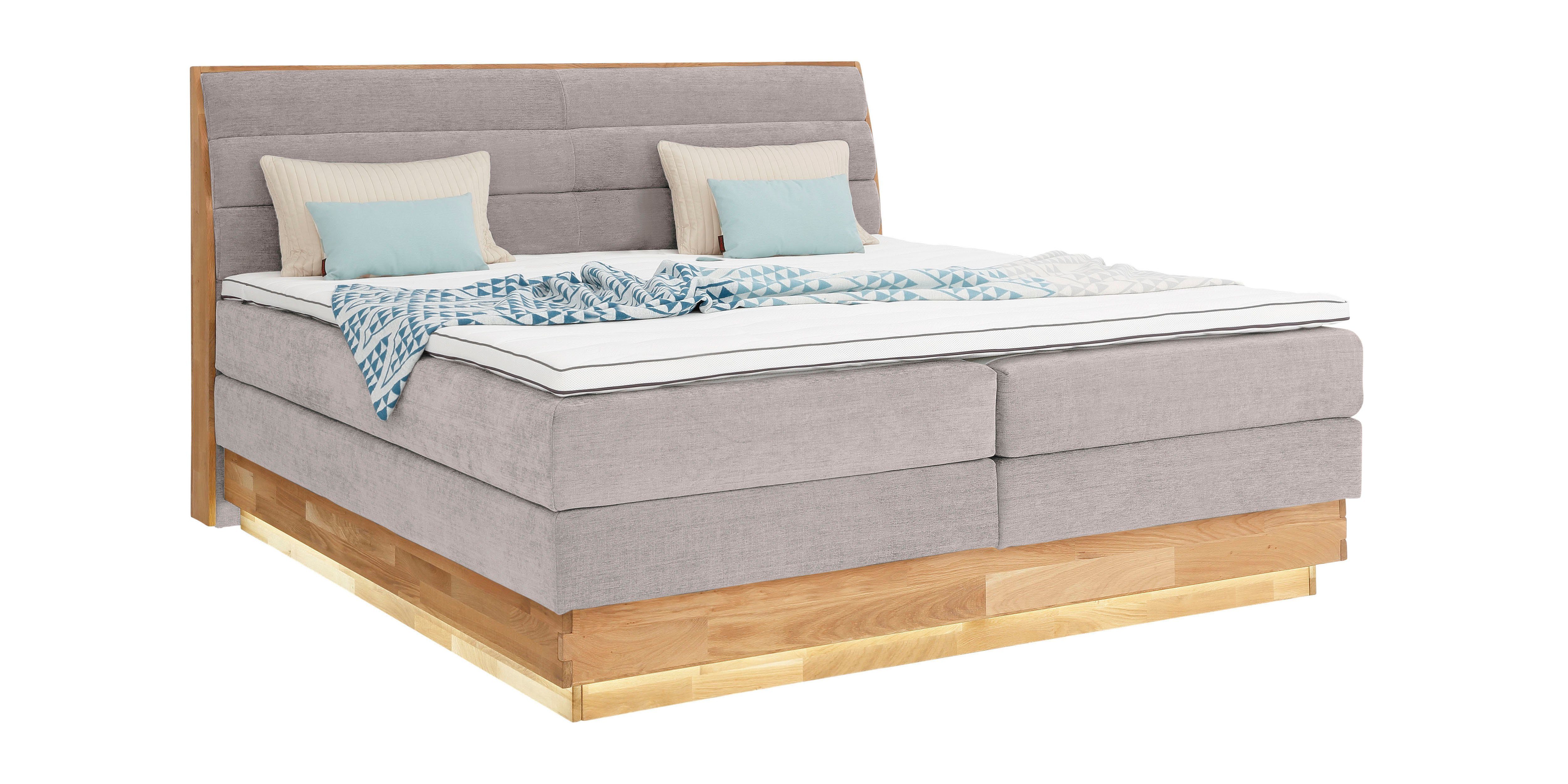 OTTO products Boxspring Ledverlichting, met gecertificeerde, gerecyclede overtrekstoffen