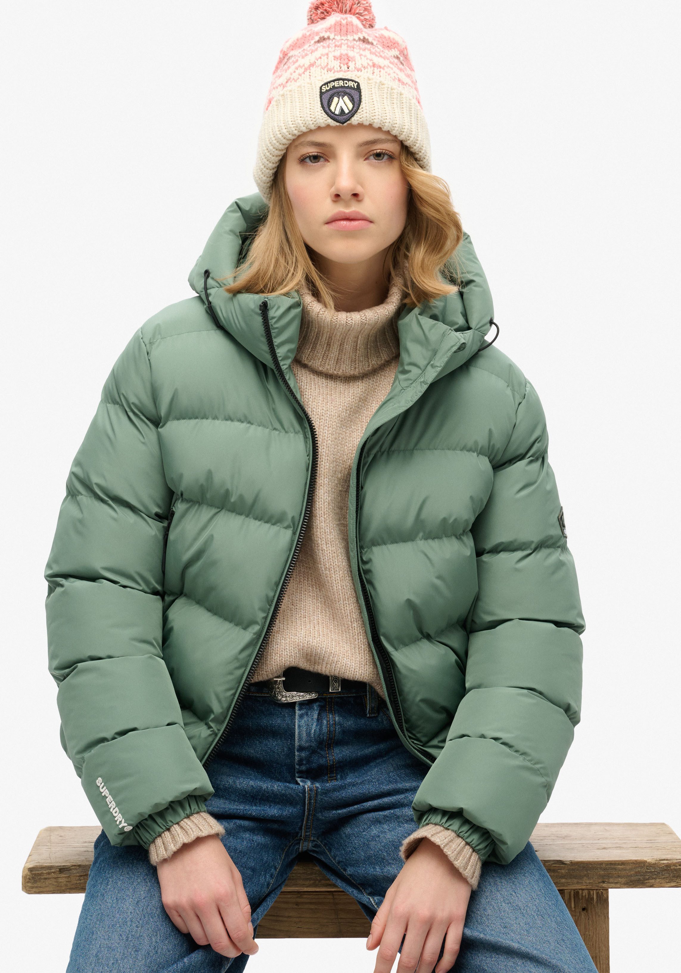 Superdry Gewatteerde jas HOODED SPORTS PUFFER JACKET